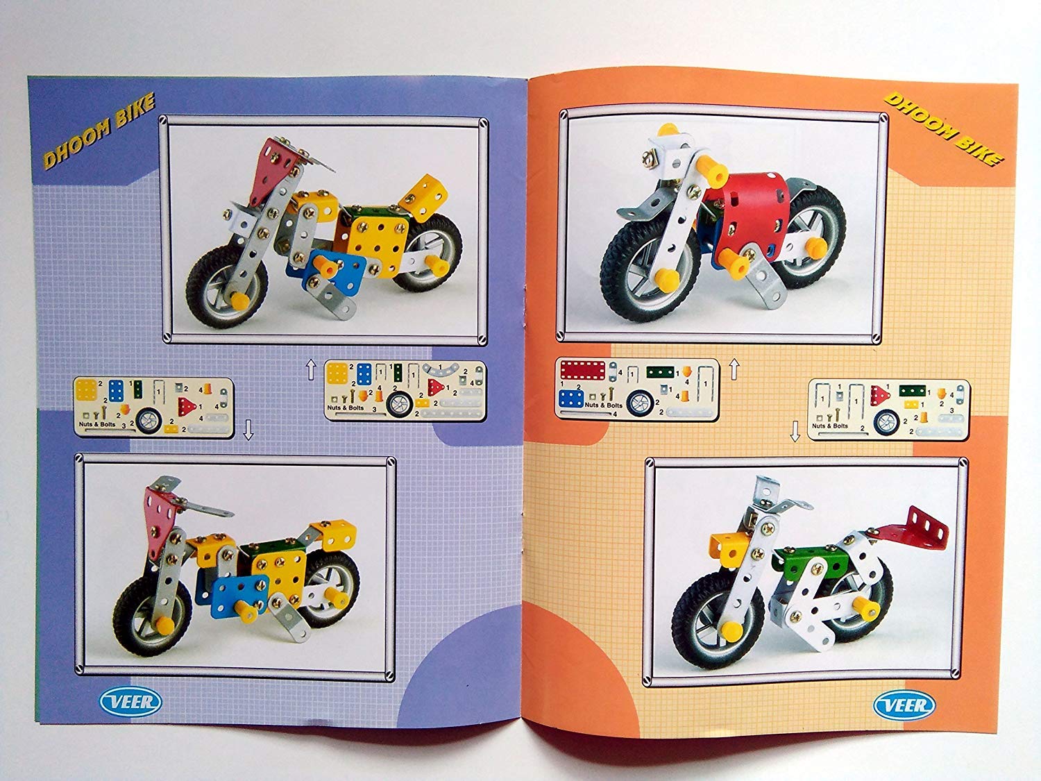 Shopoflux™ Little Engineer Mechanical Kit Dhoom Bike for Juniors (16 Models | 86+ Piece) - Image 3 thumbnail