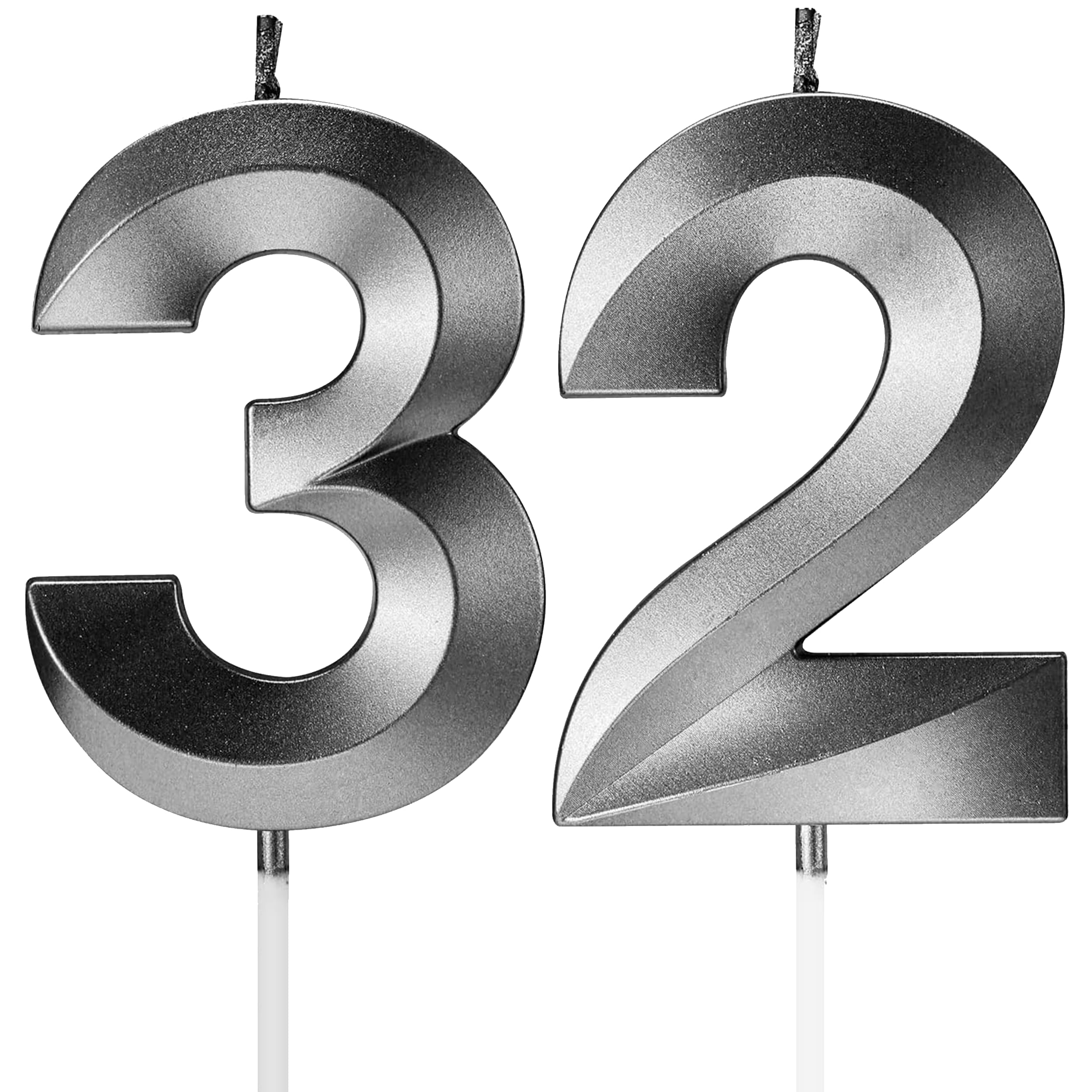 Birthday Candles Number Candles Age Year for Cakes Happy Birthday 3D Designed Wedding Anniversary Party Cake Topper Decorations