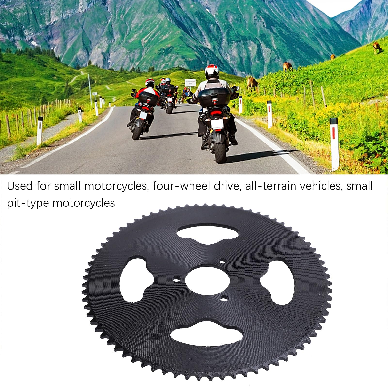 Rueda Libre Para Cardan Piñón Trasero De Acero T8F 74T - 30mm (para Motos  Pequeñas, ATV, Motocross) Accesorio Atv