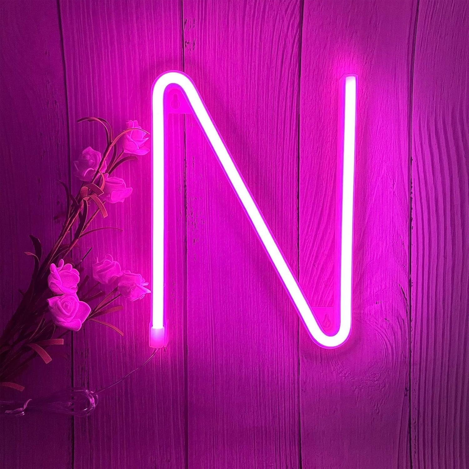 LED Marquee Letter Lights, Light Up Letters Glitter Alphabet Letter Sign Battery Powered for Night Light Birthday Party Wedding Girls Gifts Home Bar Christmas Decoration — image 1
