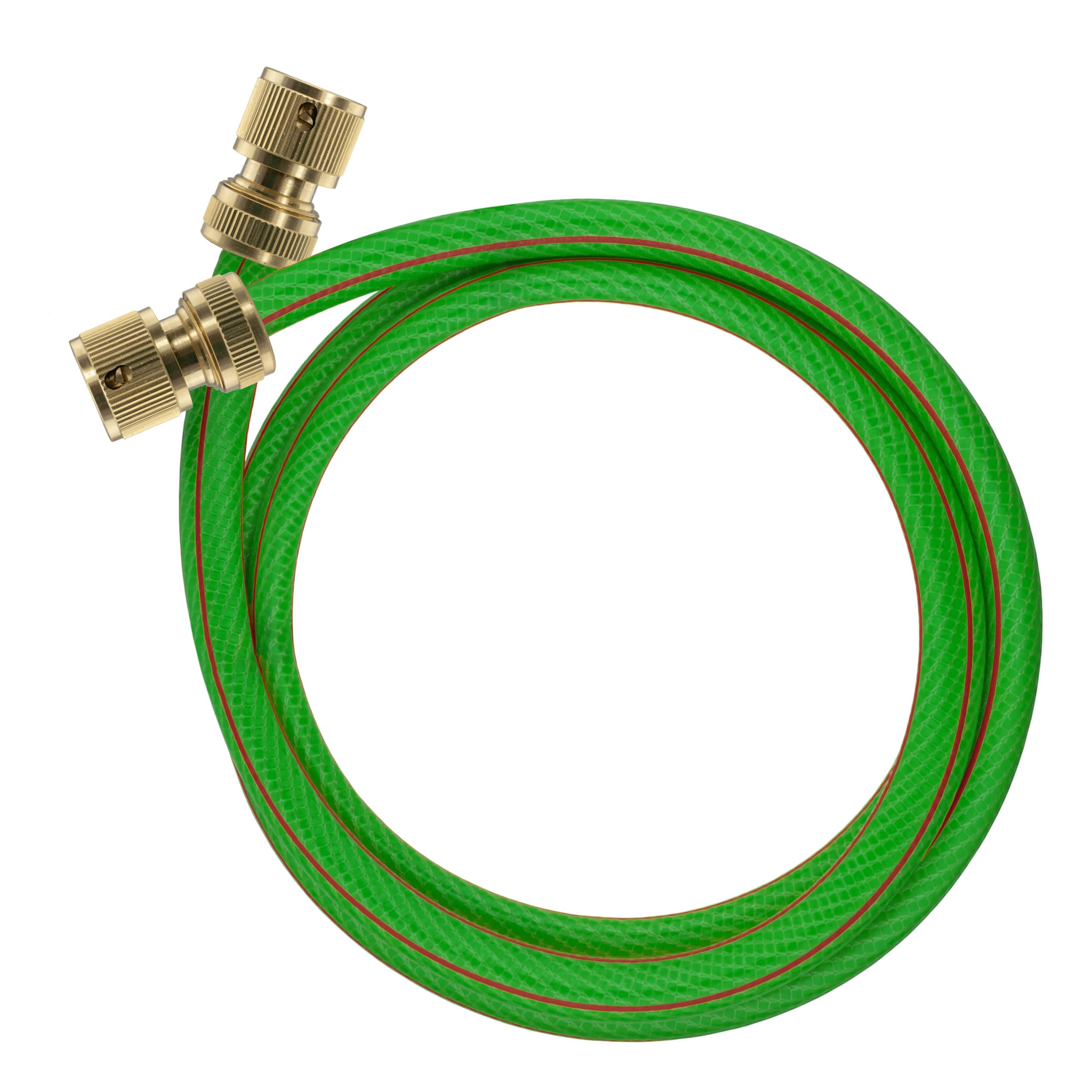 Garden tap to Hose Reel/Pressure Washer Linking kit,Optional Lengths of 6 Layer Premium Hose and Two Solid Brass Quality Universal Size Hose connectors (4)