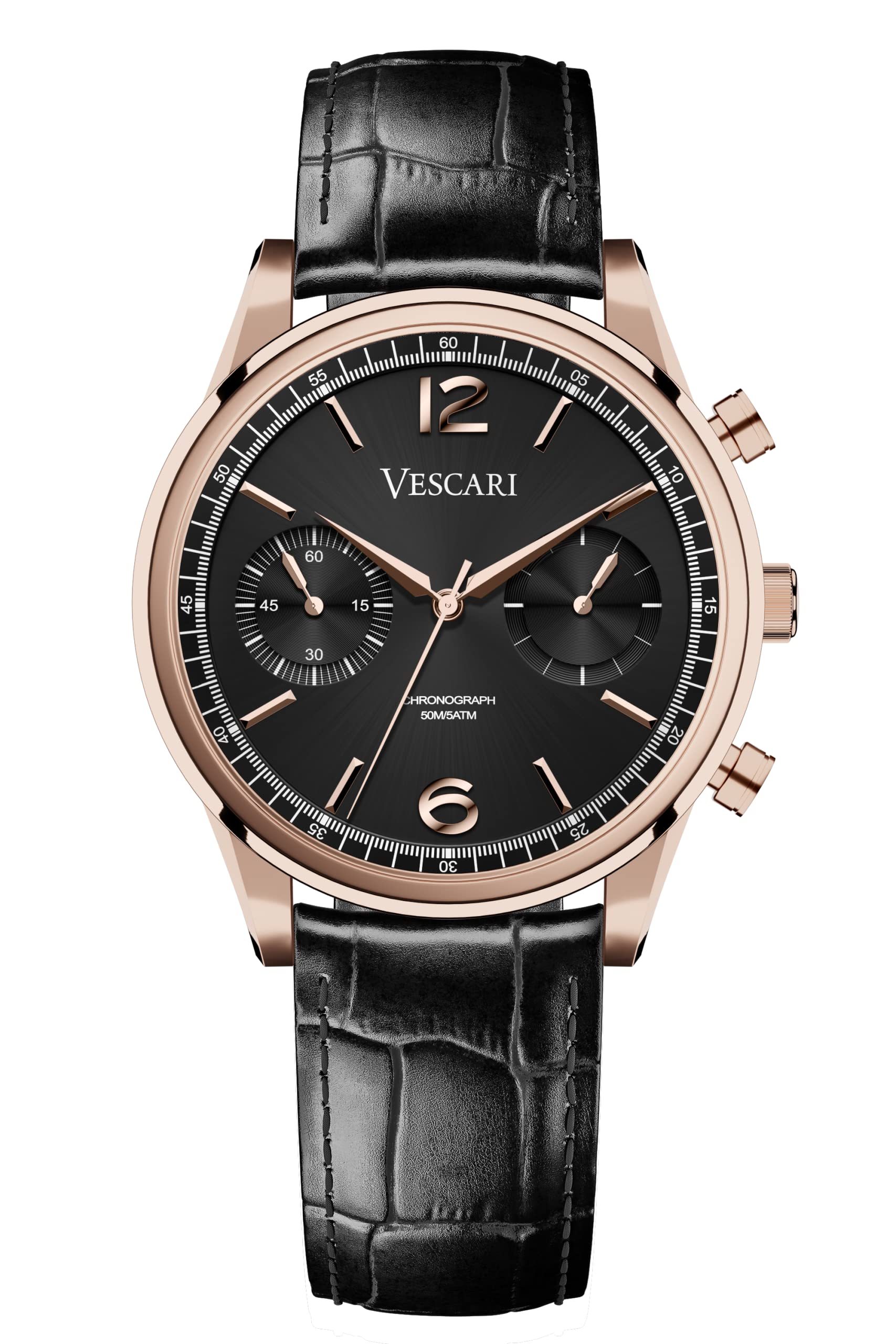 Montre chronographe pour homme Chestor le cadeau idéal avec bracelet cuir - 6