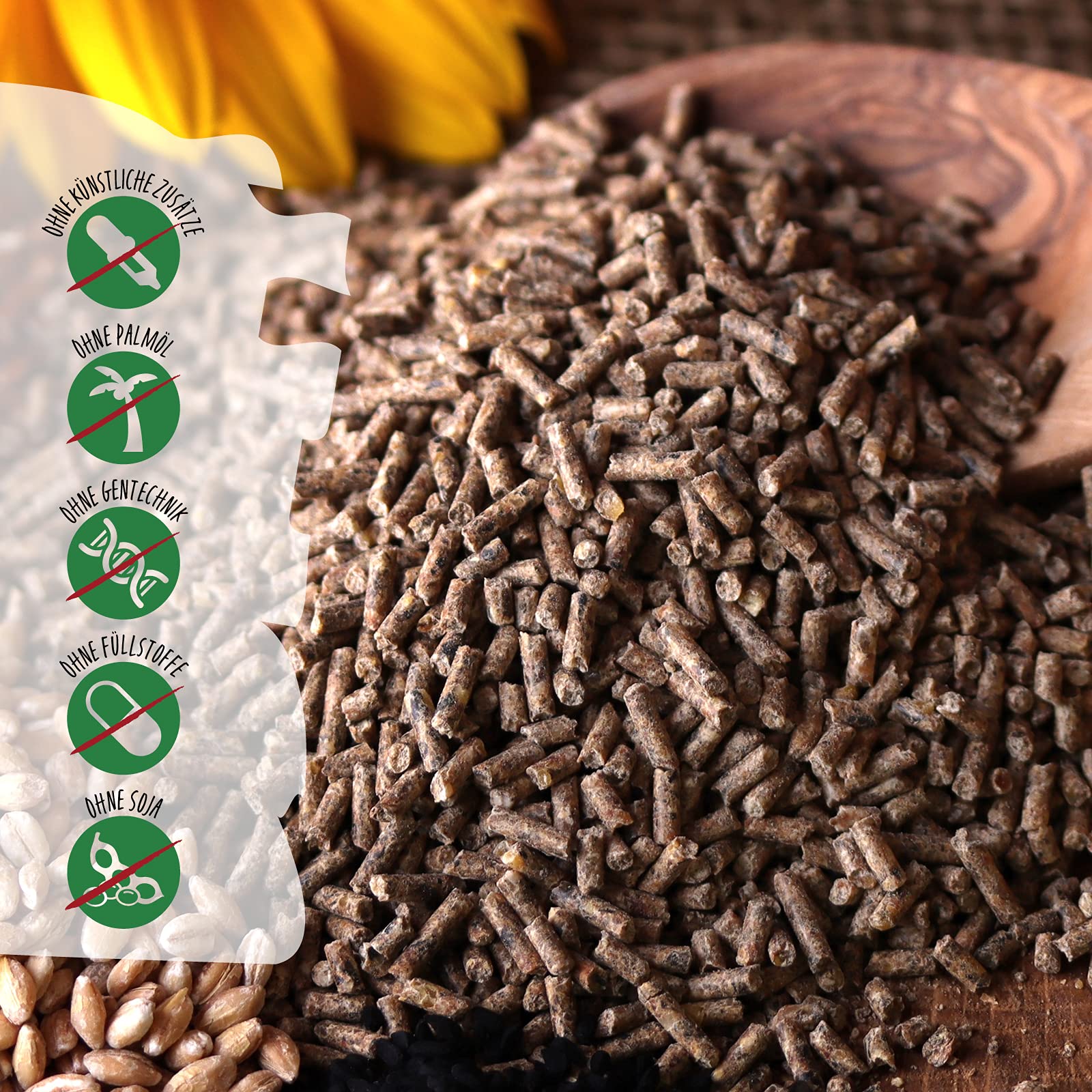 wachtelgold Wachtelkorn SojaFrei 25kg – Legefutter ohne Soja