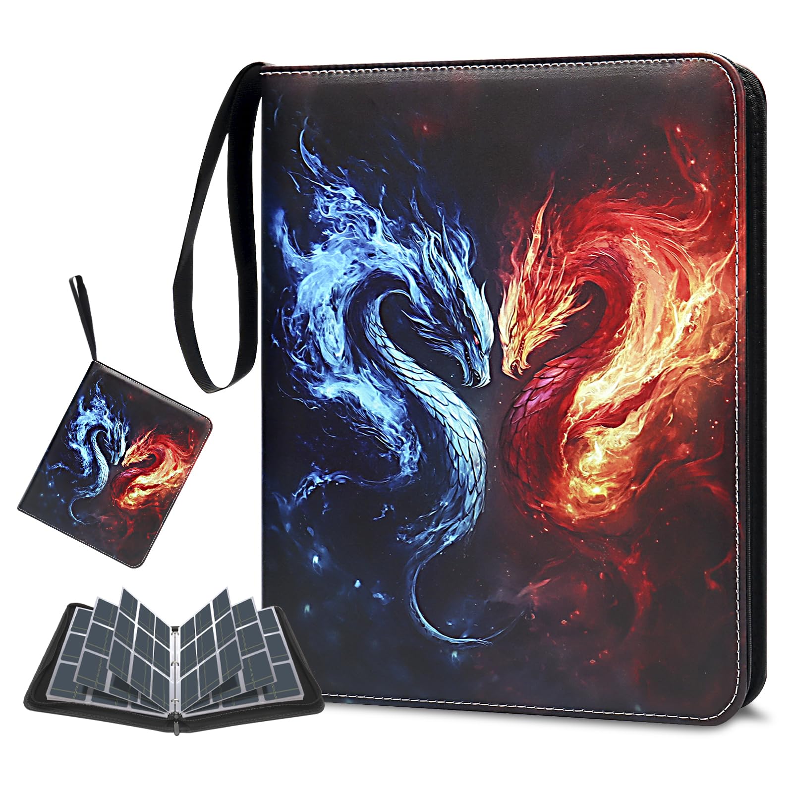 Card Binder 900 Pockets, Trading Card Binder 9 Pocket Card Collector Album Card Collection Binder with 50 Removable Card Sleeves for Boys and Girls Organized