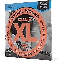 Vista 56 de D'Addario XL EXL110-3D - Cuerdas de níquel para guitarra eléctrica de 6 cuerdas, entonación perfecta, sensación consistente, durabilidad fiable