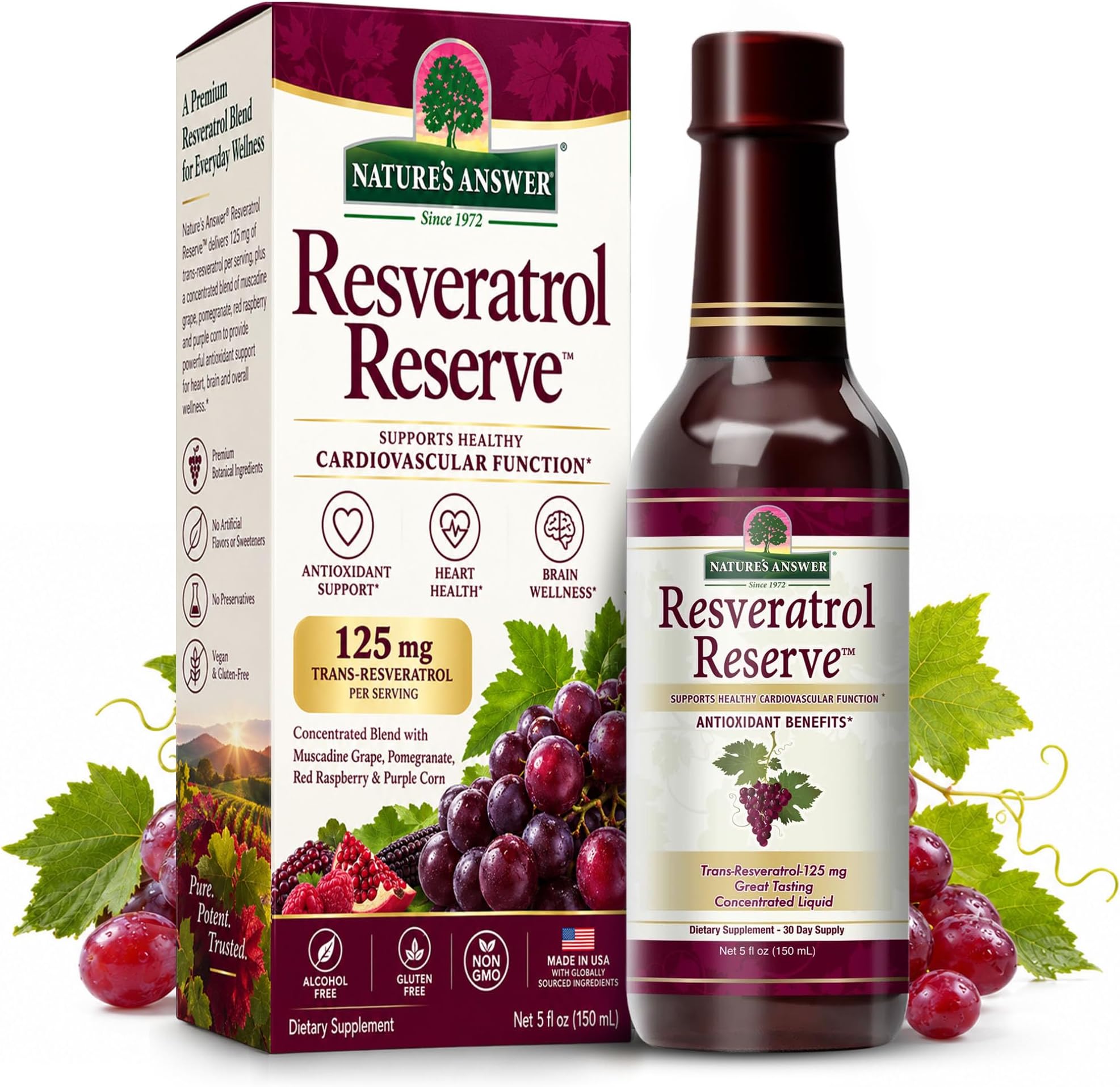 Nature's Answer, Resveratrol Reserve, Cellular Complex, 5 Fl Oz (150 Ml)