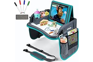 Kids Activity Tray with Dry Erase Board and No-Drop Tablet Holder