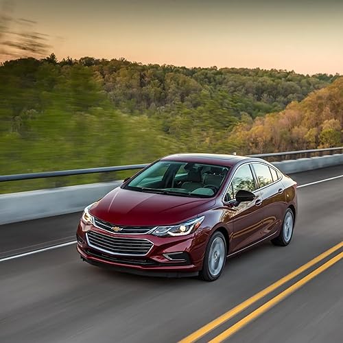 Miniatura 6 de Tapas para espejo retrovisor lateral de automóvil, color negro brillante, compatibles con Chevrolet Cruze 2016-2019, MC6273BLK