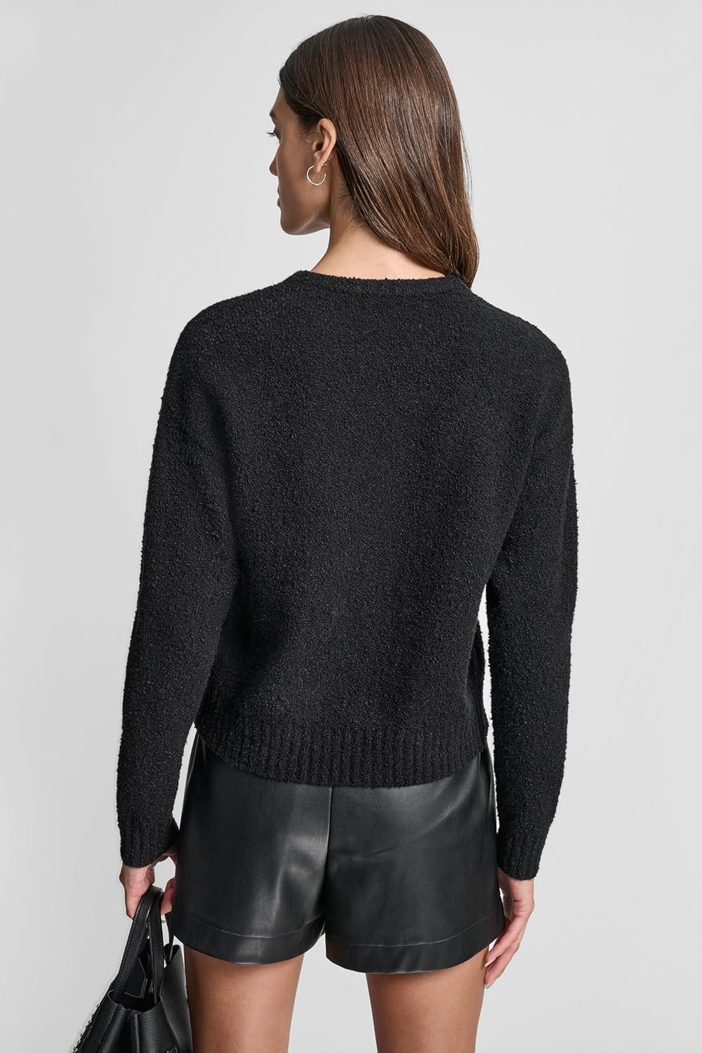 DKNY Womens Crew Neck Long Sleeve Logo Sweater - Image 2