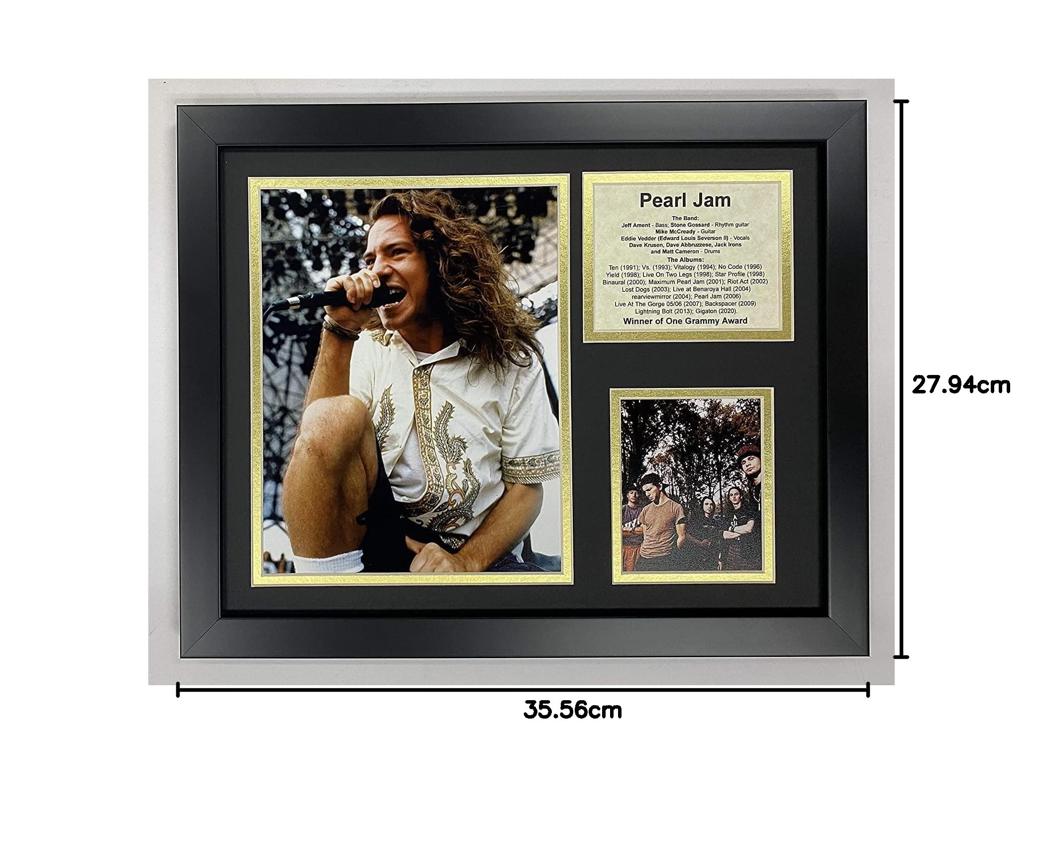 Legends Never Die Pearl Jam Fotocollage, gerahmt, 27,9 x 35,6 cm