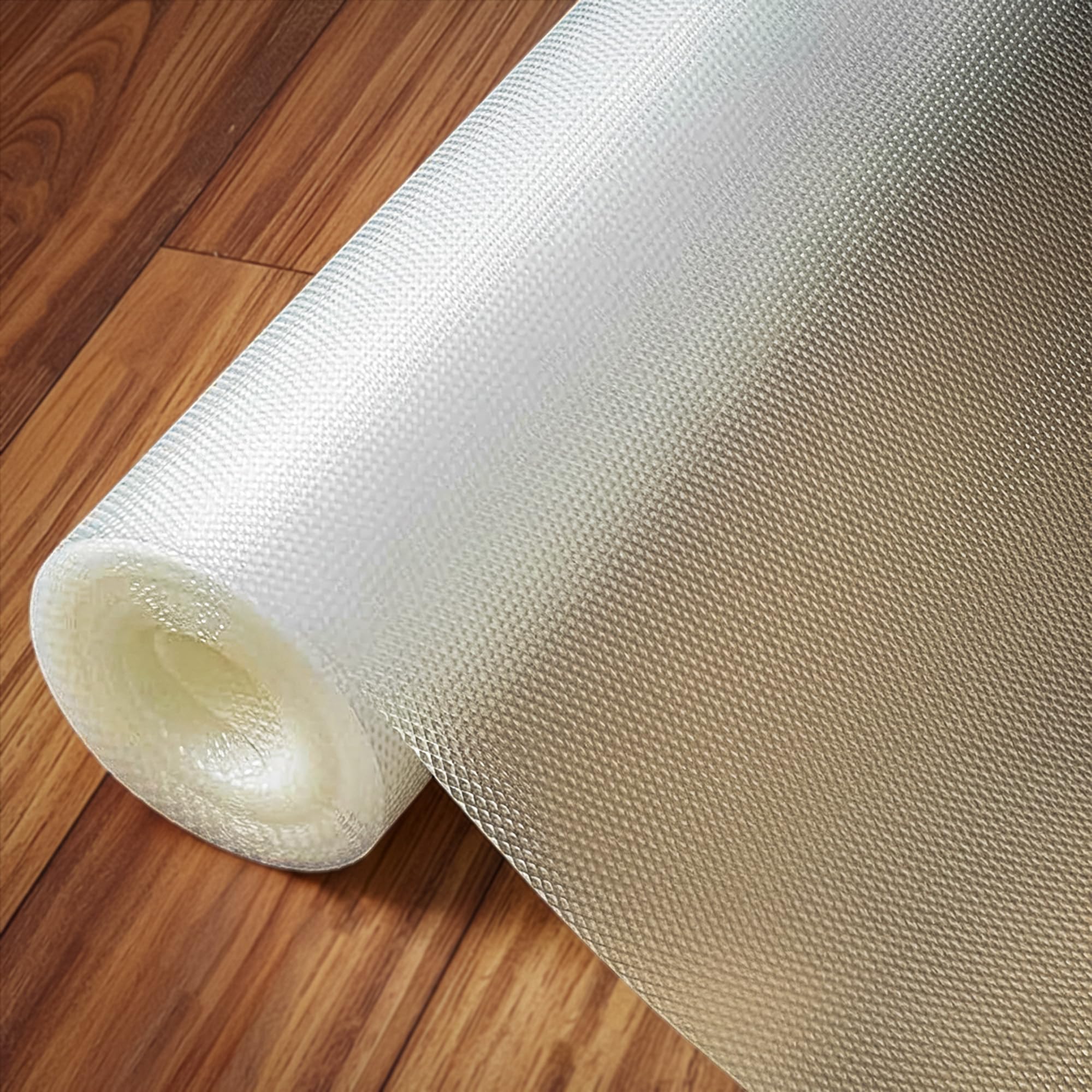 Shelf Liners for Kitchen Shelves/Drawer Mat/Cupboard Liners for Wardrobe/Sheet Shelves/Anti Skid/Drawer Sheet/Fridge/Table/Washable Anti Slip Mat(White 45cm X 5 Meter)