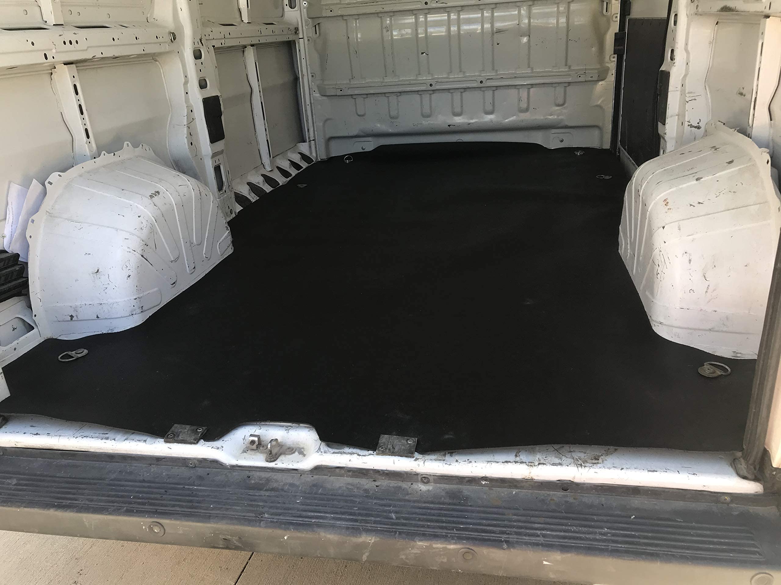 Cargo Mat for Dodge Ram Promaster 2014-2024 Cargo Area Lenght 159 inch& 159EXT Wheelbase All Weather Anti Slip Heavy Duty Bed Liner Rubber All-Season Promaster Van Accessories Black