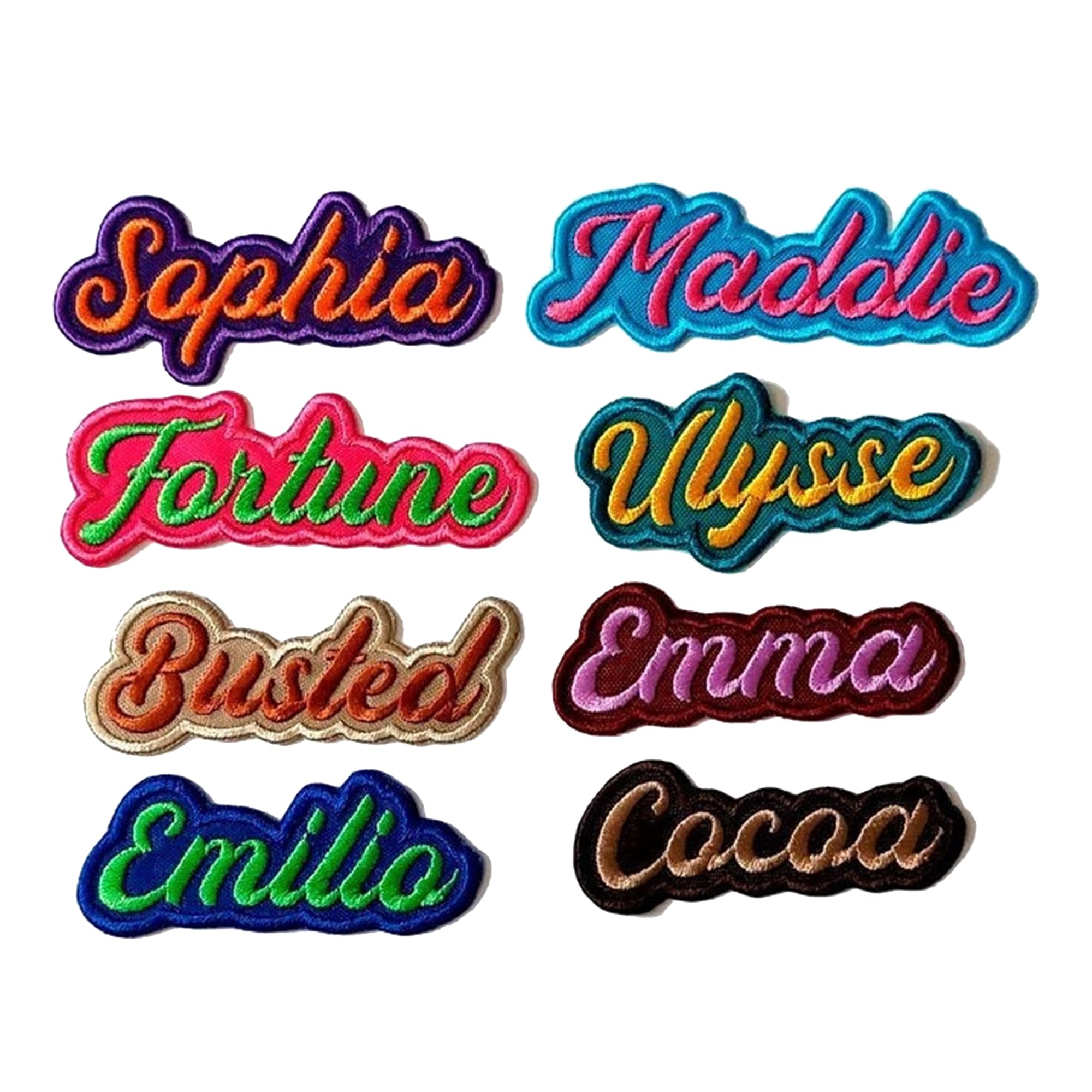 LULLBABYMALL Custom Embroidered Name Patches, Name Tags Patches, Custom Name Patch Iron o…