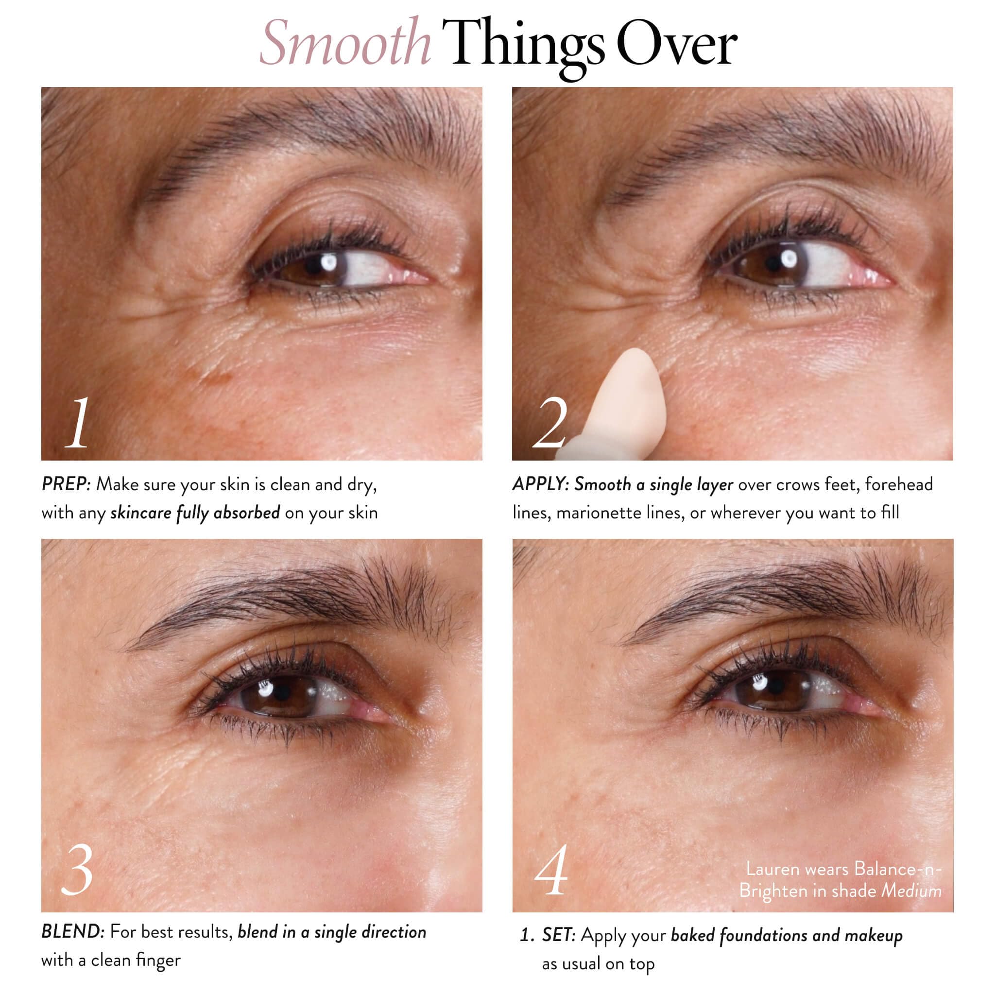 LAURA GELLER Line Smoother Mirated Fine Line Filler | Primer istantaneo per rughe e pori, leggermente colorato, con vitamina C e niacinamide per pelli mature