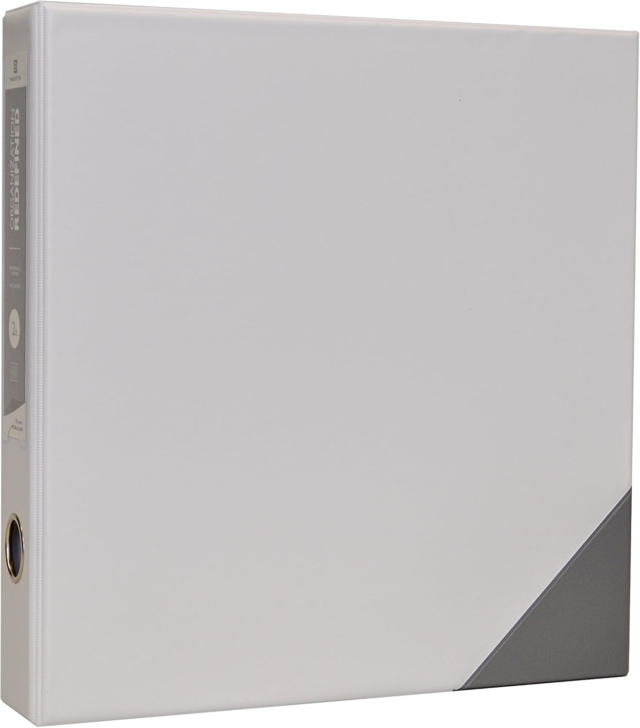 Bindertek 3-Ring 2-Inch Premium Vinyl Binder, White (3EDB2-WH)