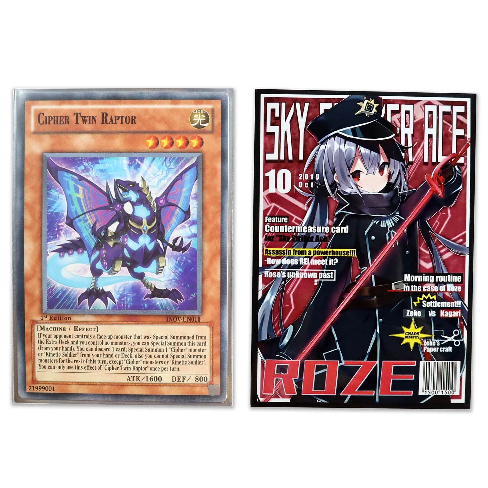100ct Sky Striker Ace Roze Raye Girl Anime Top Loading Trading