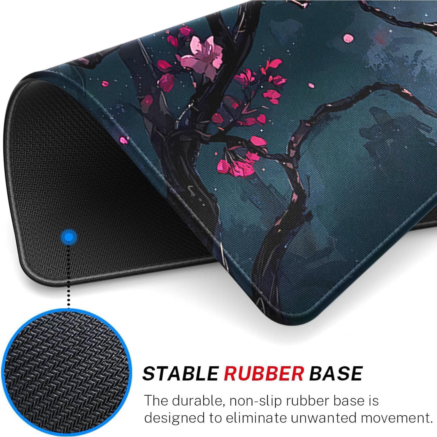 MTG Playmat Stitched Edges, 24 x 14 inches MTG Mat for DTCG CCG RPG DND Trading Card Game Playmats Smooth Surface Battle