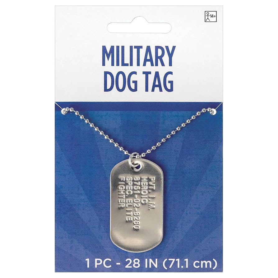 silver 950【1枚組】dog tag handmade Large Stainless Steel Paw ID Tag for Durable Dog