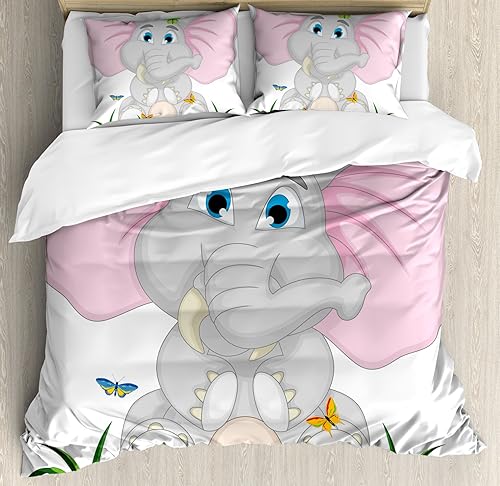 Miniatura 211 de Ambesonne Juego de funda de edredón de baloncesto, silueta de jugador de baloncesto, promoción de campeonato de competencia de atleta, juego de ropa