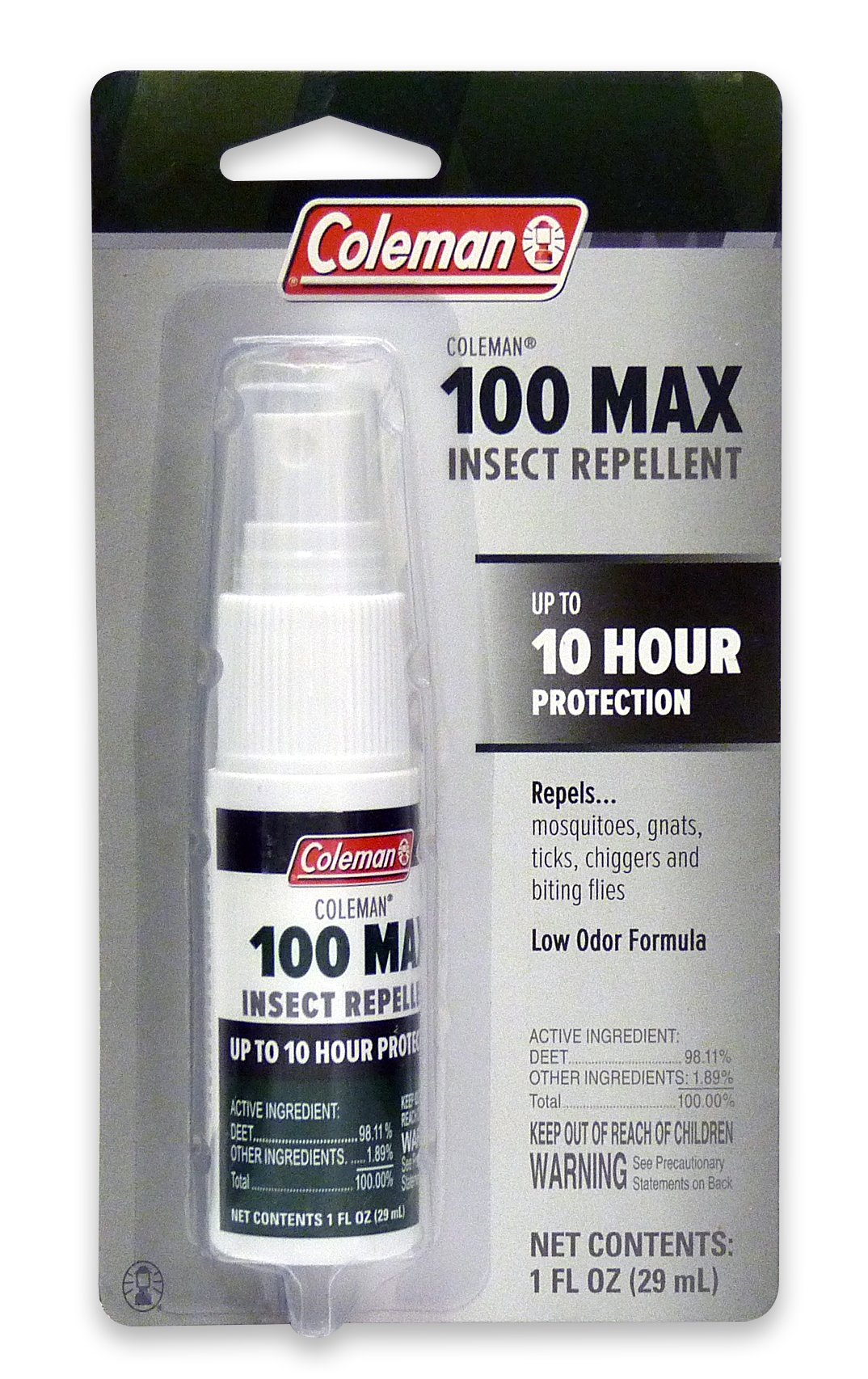 Coleman 100 Percent Max Deet Insect Repellent Spray Pumps