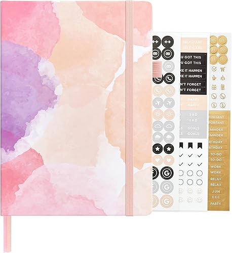 Miniatura 40 de &And Per Se - Cuaderno con rayas estrechas (5 unidades), 160 páginas, tamaño A5 de 5.7 x 8 pulgadas, diario de papel grueso, con tapa dura, para