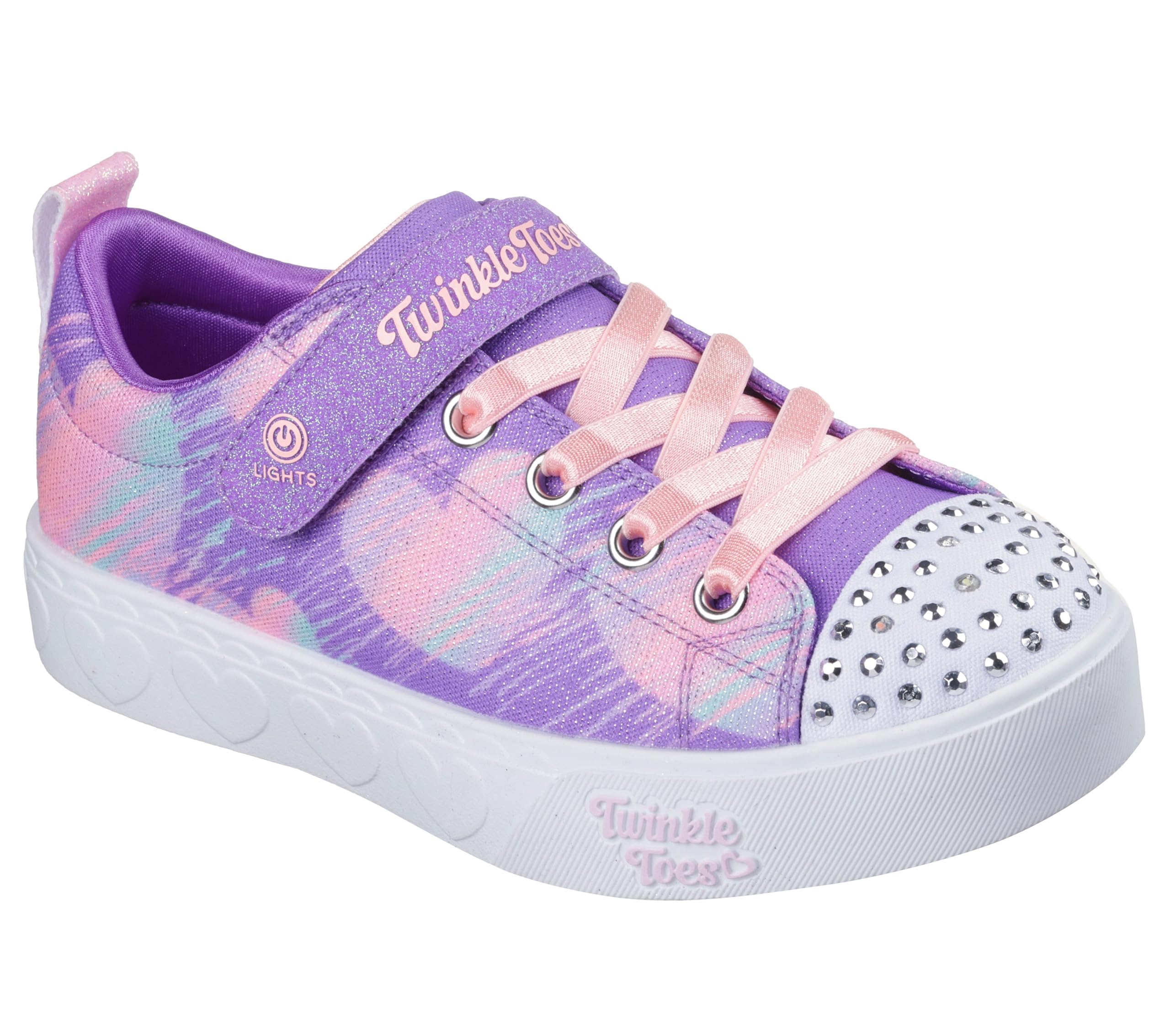 

                                                    Skechers Girls Steps-Heart Sketch Sneaker, Purple/