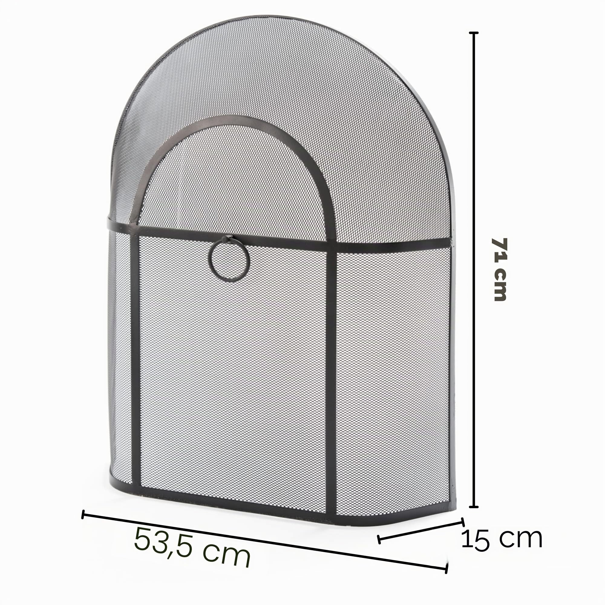Arch Fire Guard / Spark Guard Screen for Lombard Sorrento Curve Top Fireplace 28 x 21 from Crannog by Crannog