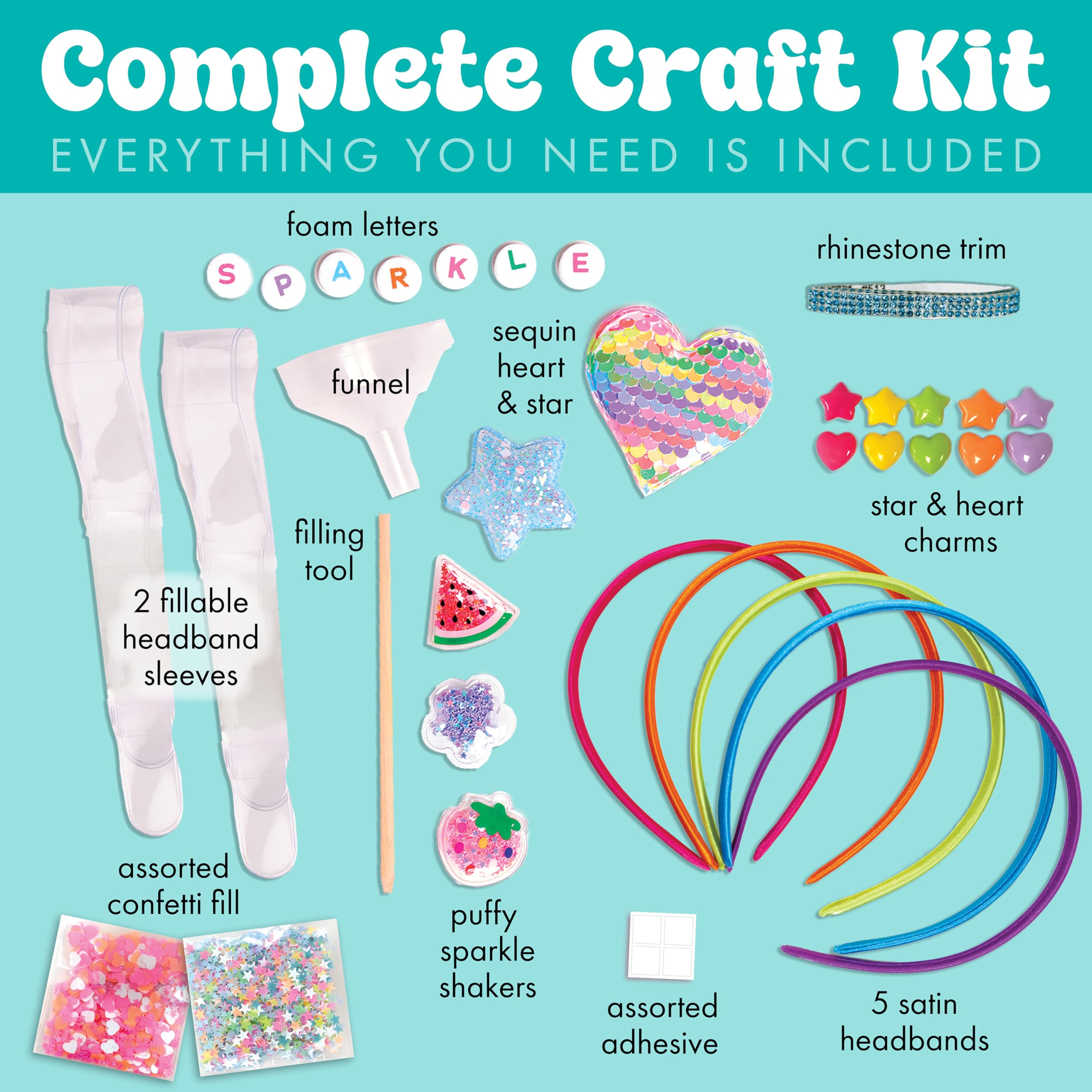 Creativity for Kids Chic Boutique DIY Stirnbänder Bastelset - Erstellen Sie 5 einzigartige Designs für Mädchen im Alter von 6-8 Jahren