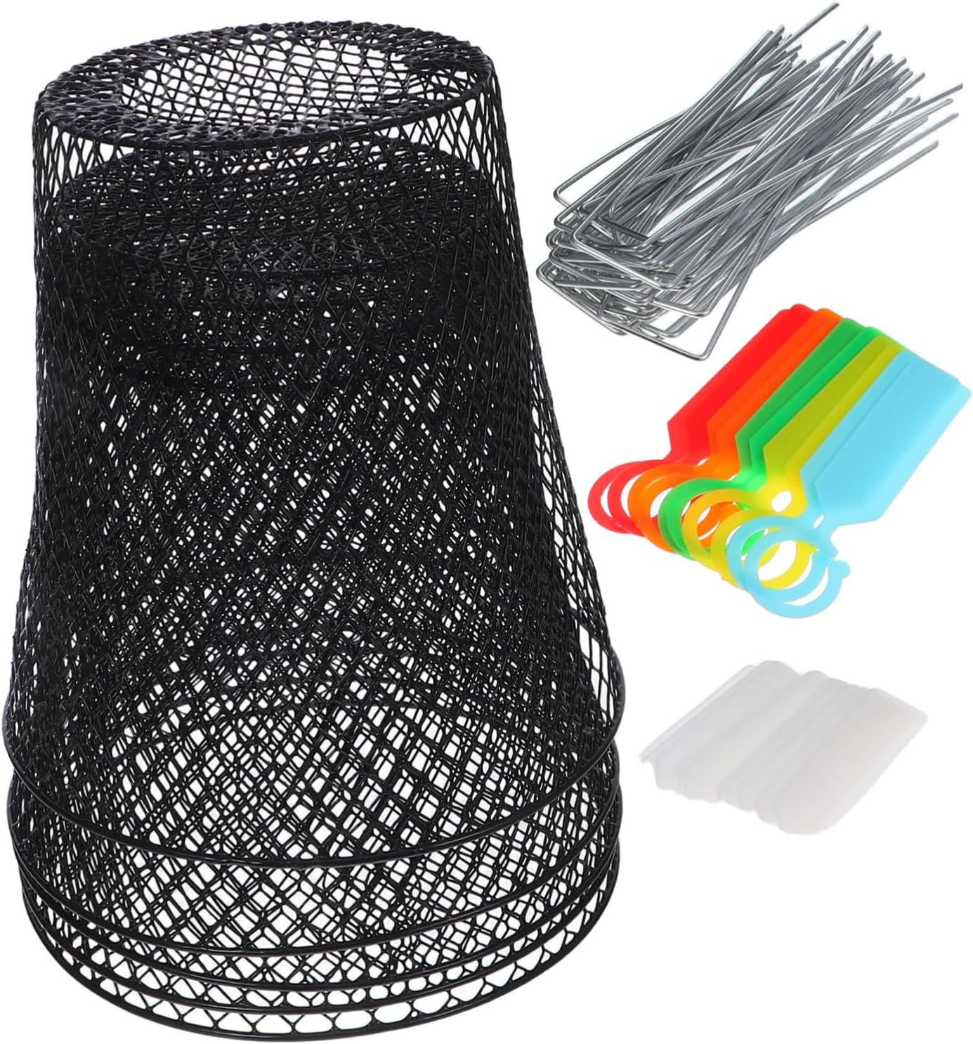 BESPORTBLE Sturdy Iron Garden Cloche Chicken Wire Plant Protectors Metal Cages for Seedlings Vegetables Outdoor Balcony Protection