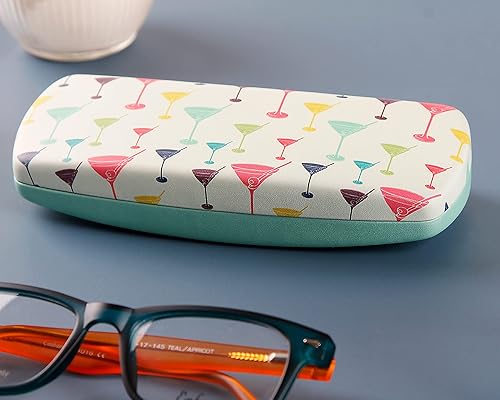 Miniatura 29 de Ron's Optical Clamshell - Funda rígida para lentes de lectores de marcos pequeños a medianos para mujeres y hombres Agua