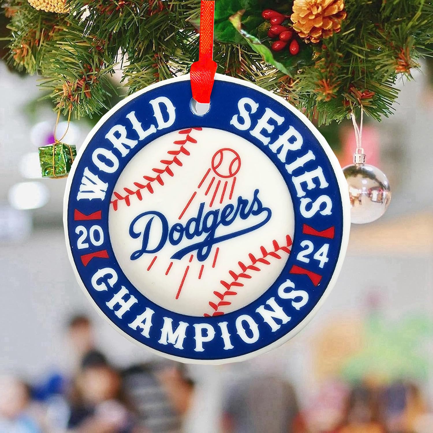 Amazon.com: Dodgers World Series Christmas Decorations 2024 Baseball ...