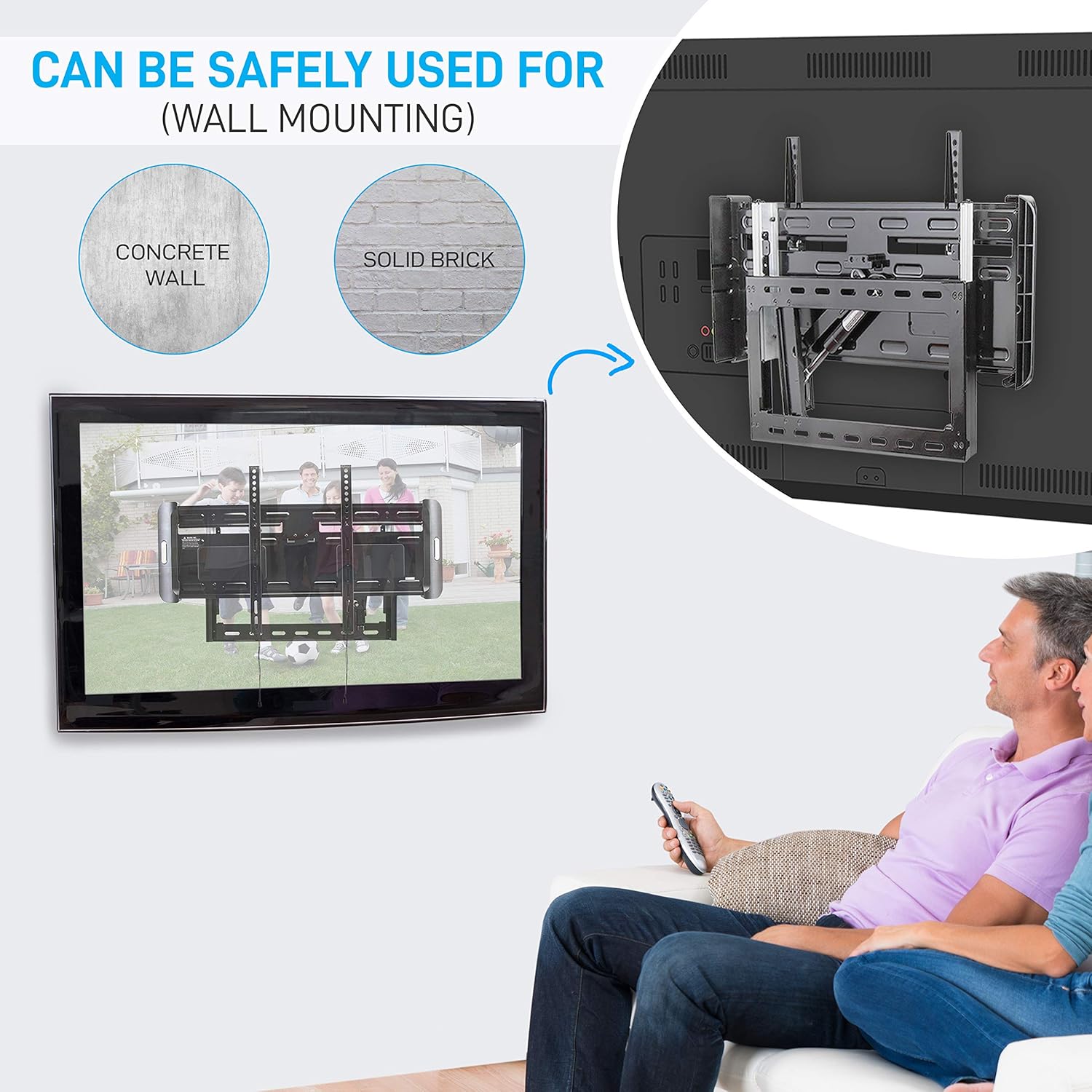 🔥 Cаѕhbасk uр tо 70% Universal Fixed TV Wall Mount - Slim Quick Install VESA Mounting Bracket for TV Monitor, Mounts 37 to 55 Inch HDTV, LED, LCD, Plasma, Flat, Ultrawide Smart Television Up to 77 LB - Pyle PSW661LF1