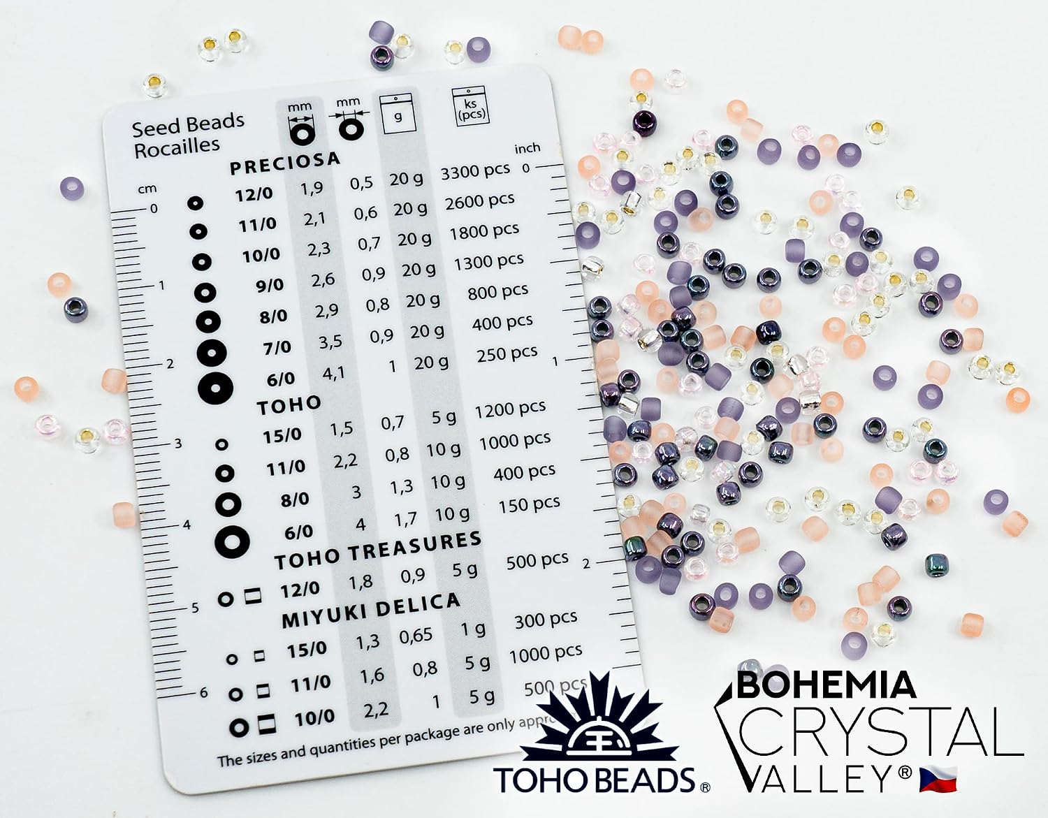 Bracelet Making kit with Czech Glass Beads & TOHO Japanese Rocailles, 2pc Memory Wire and crimps for begginers - Easy & Fast to do (Butterflies Purple Pink)