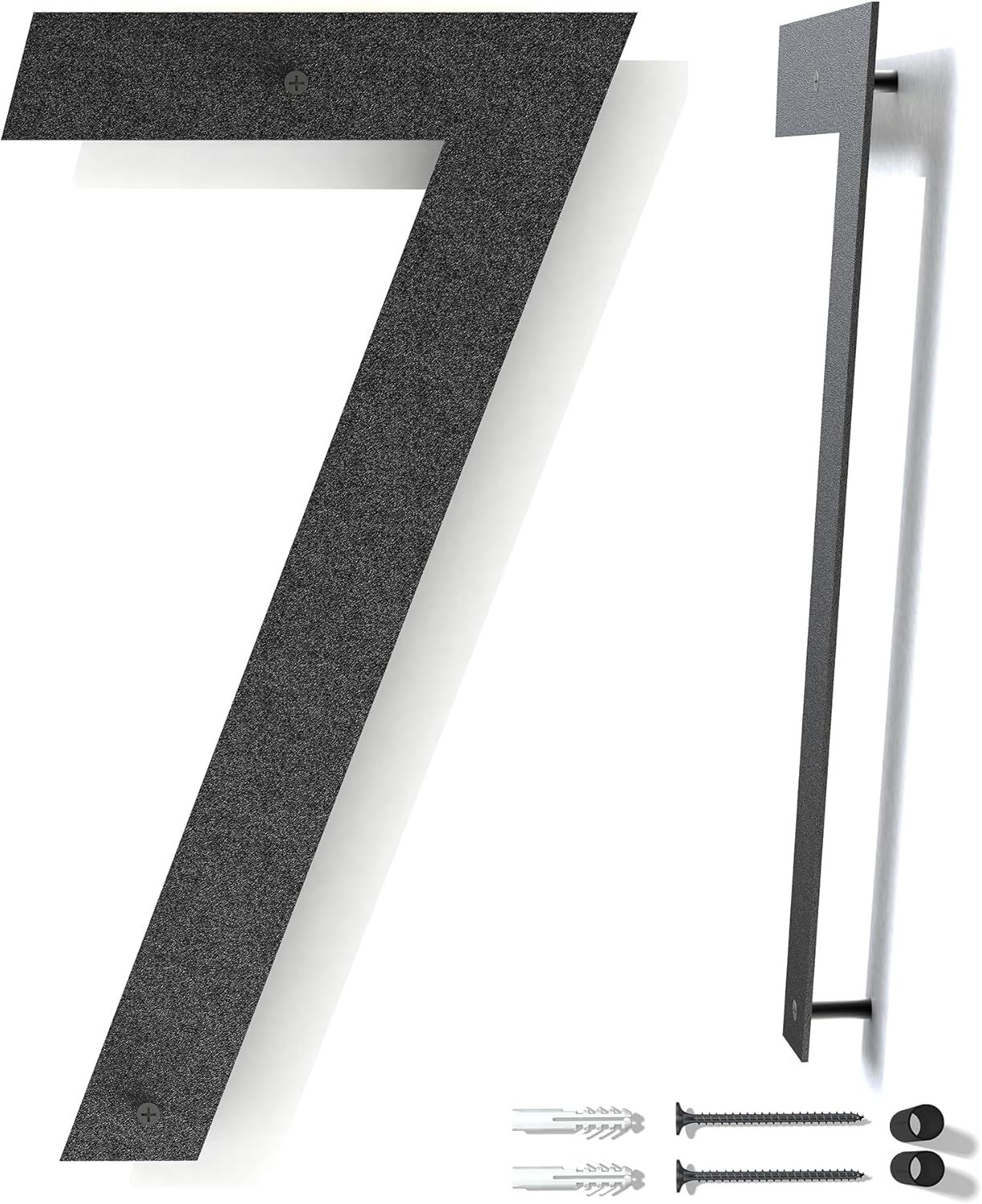 6 Inch Metal House Numbers for Outside Floating Metal