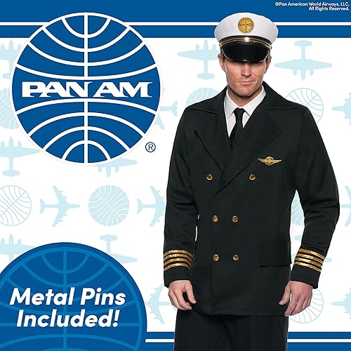 Miniatura 2 de UNDERWRAPS Disfraz oficial de PAN AM - Piloto y azafata de PAN AM