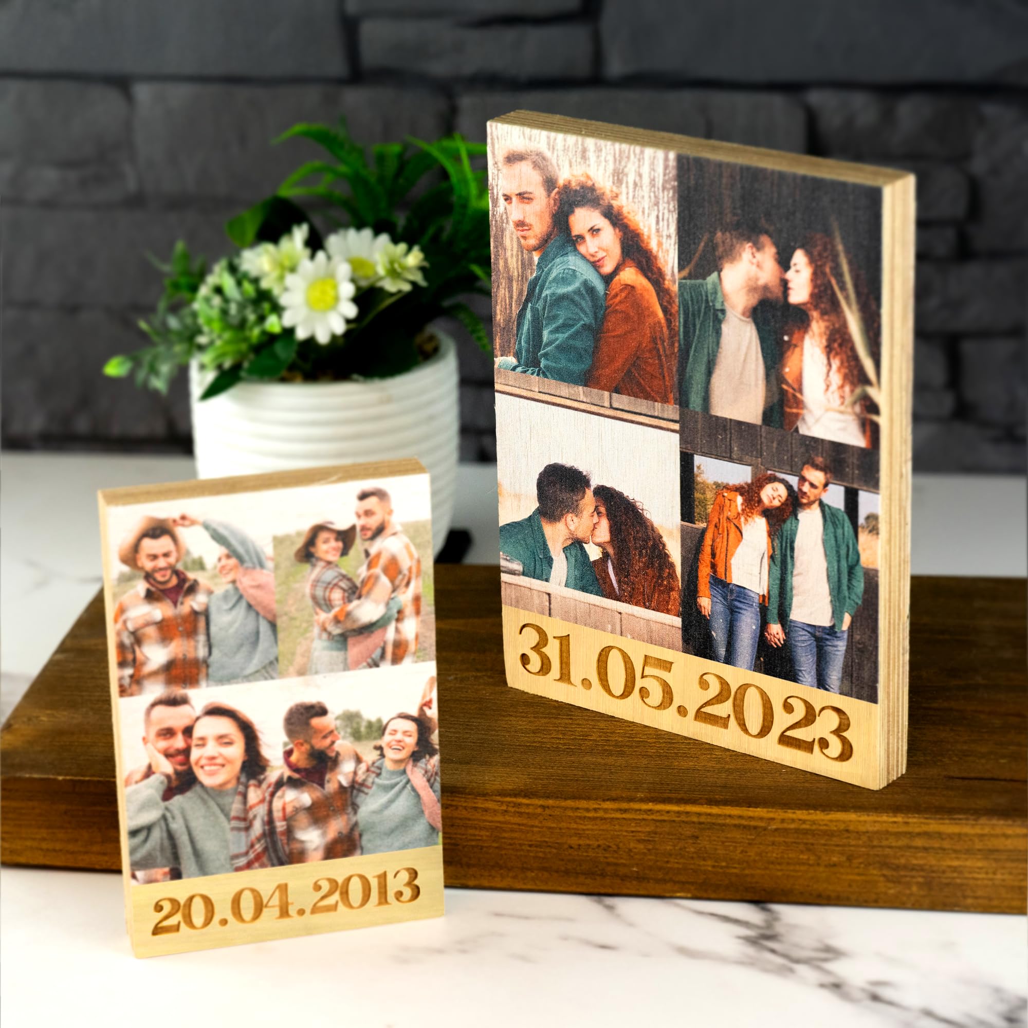 So Bespoke Personalised Custom Couples Wooden Photo Block Your Own Photo Image Personalised Photo Housewarming Gift Idea For Couples