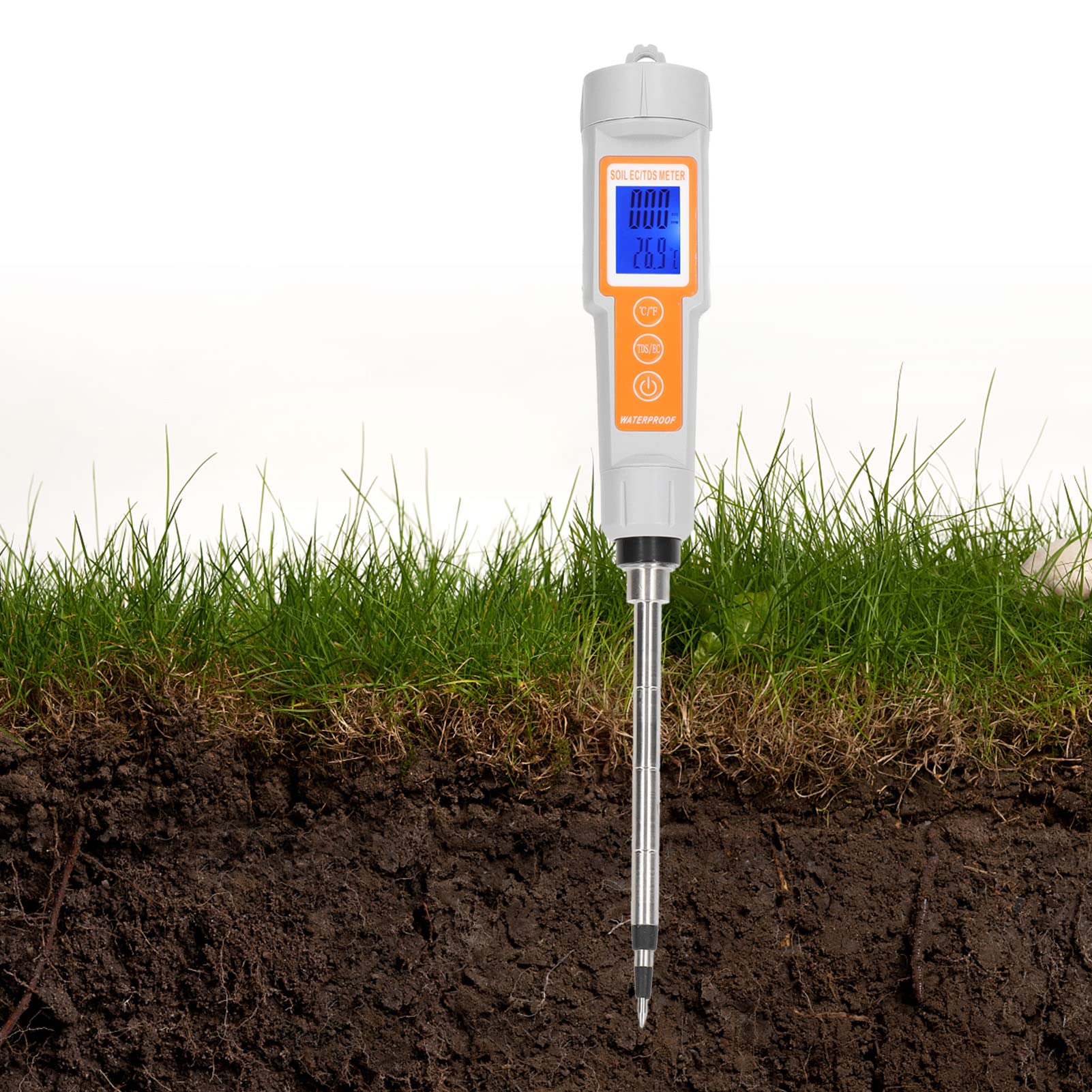 Smart -soun EC Messer Temperatore Temperatore Strumento di Visualizzazione TDS Guidato Piantagioni di Giardinaggio
