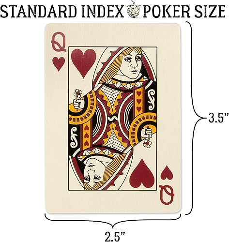 Miniatura 6 de Beers & Bluffs Craft Beer - Naipes con temática de cerveza, recubierto de plástico, índice estándar, tamaño de póquer