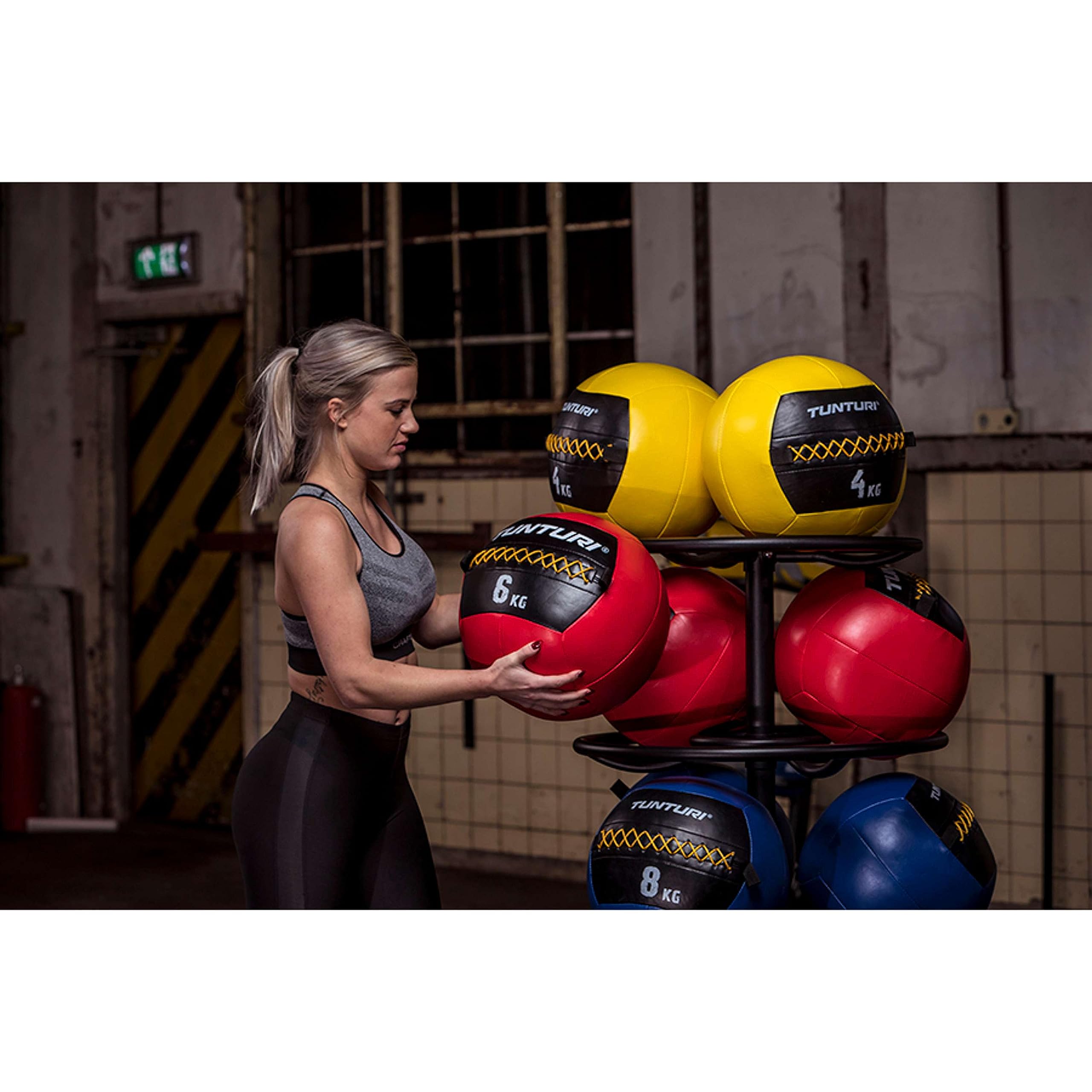 Tunturi Functional Fitness Balle Murale Wall Ball Crossfit 6kg Rouge Red 1
