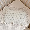 BuLuTu Cotton Muslin Kids Toddler Pillowcase with Cute Azalea Flowers Pattern Super Soft Crib Nursery Pillowcase for Boys,Girls,Bedding Decor Machine Washable, Durable Pillowcase,1 Piece,14x20"