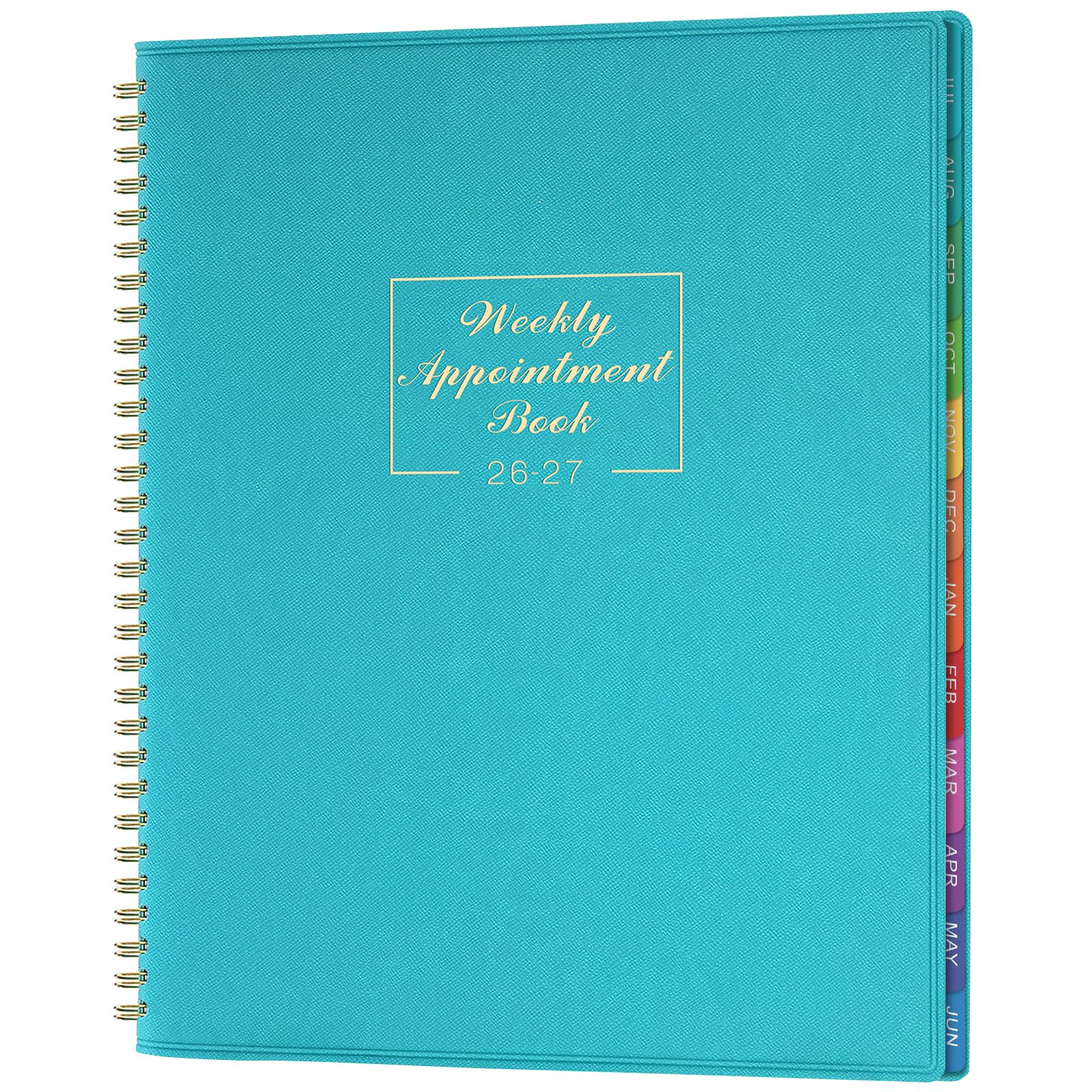 2025 Weekly Appointment Book - JAN 2025 - DEC 2025, Daily Hourly Planner 2025, 8.4" x 10.6", Flexible Soft Cover, Blue, 15-Minute Interval