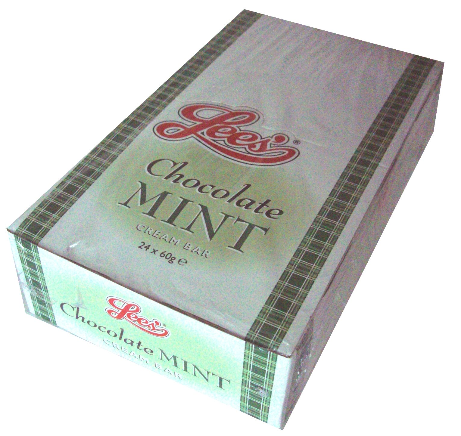 Lee's Chocolate Mint Cream Bar 60g (24 x 60g Confectionery Bars Boxed)