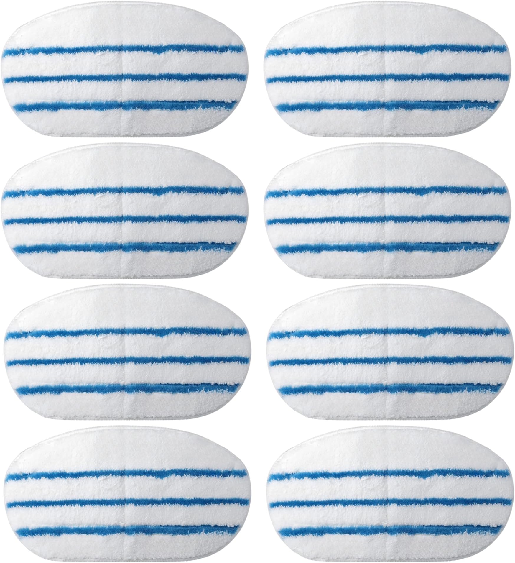 8 Pack Steam Mop Pads for PurSteam ThermaPro 10-in-1 Steam Mop Washable Reusable Pads by Flammi
