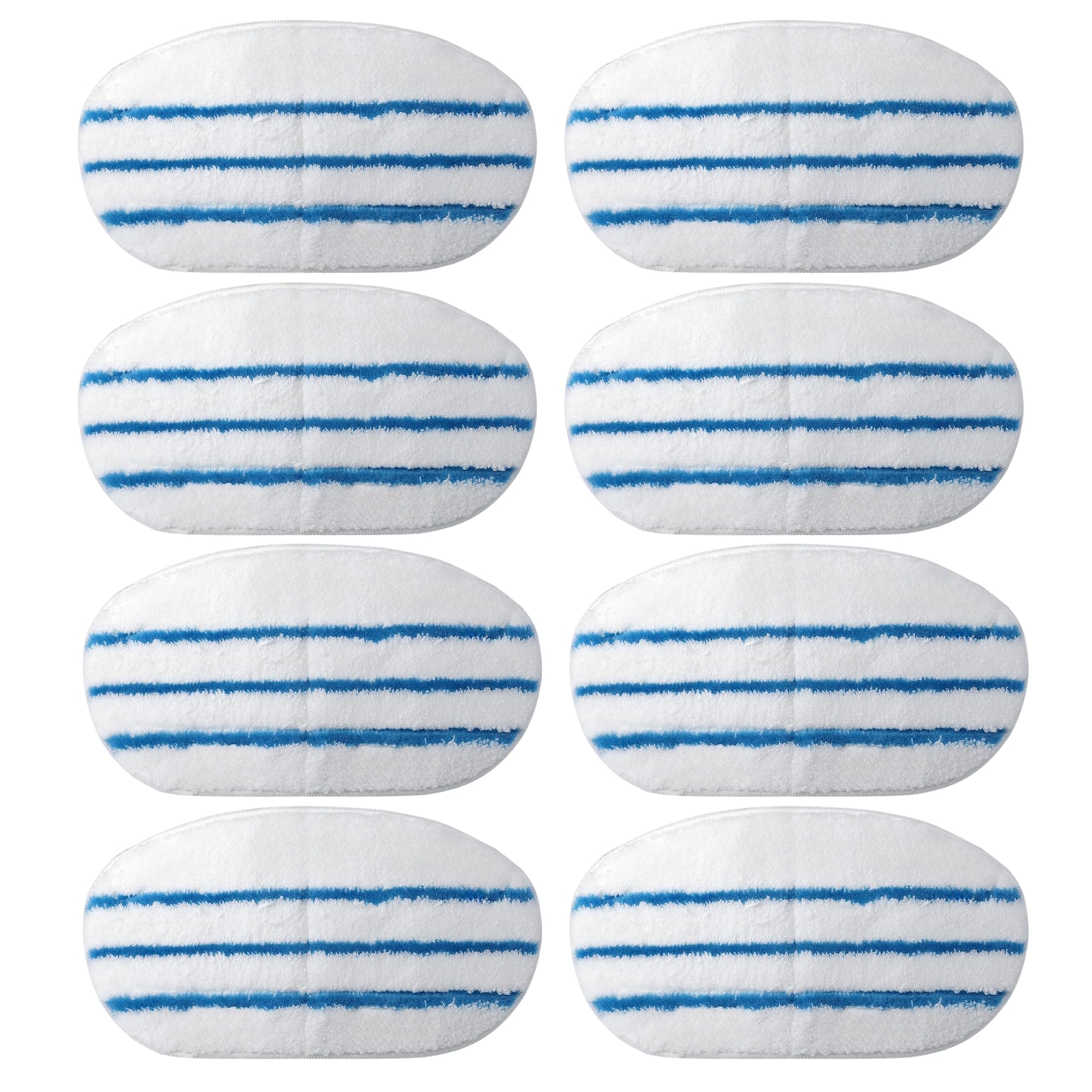 8 Pack Steam Mop Pads for PurSteam ThermaPro 10-in-1 Steam Mop Washable Reusable Pads by Flammi
