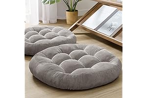 Comfy Round Floor Pillows for Kids Reading Nook