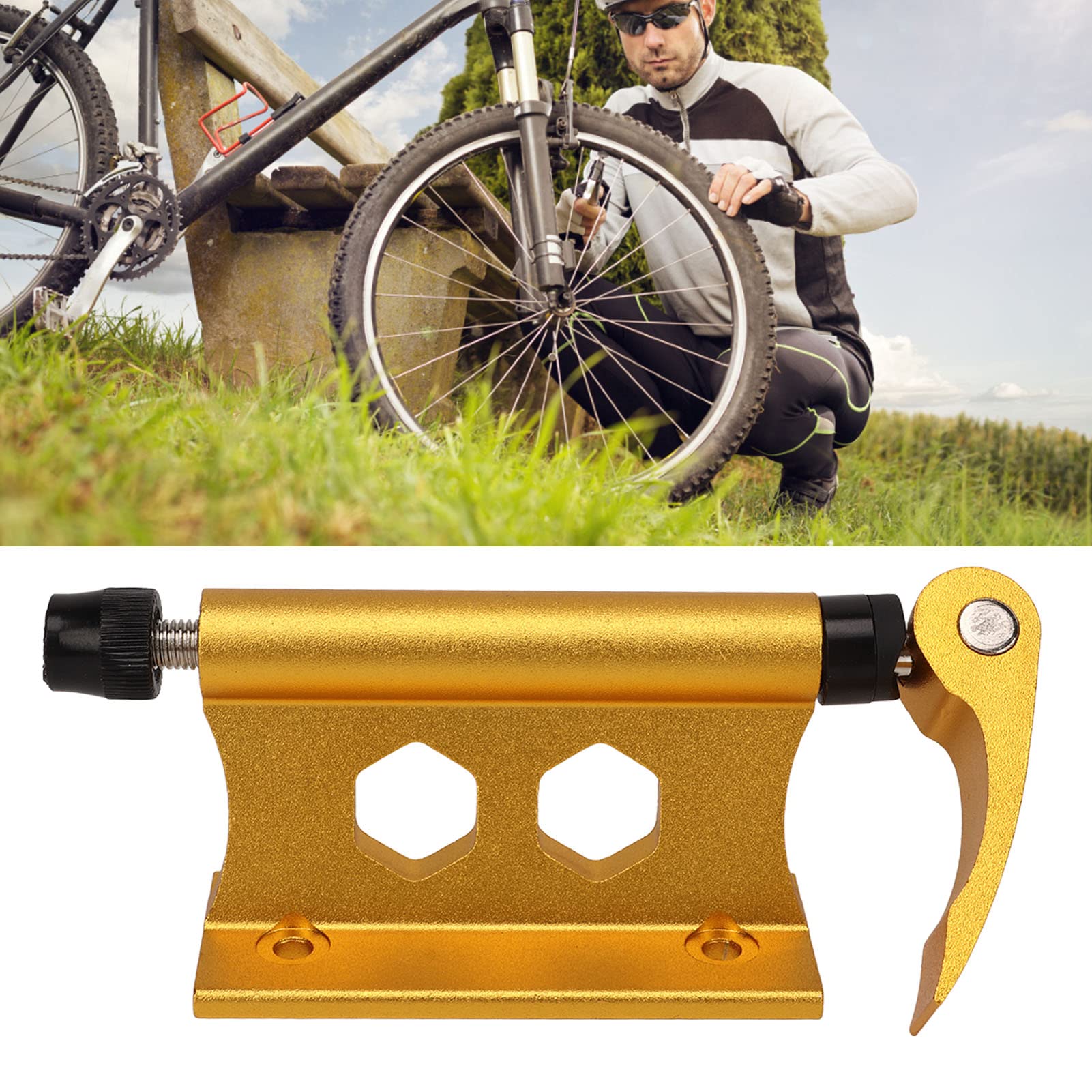 Support De Fourche De Vélo à Dégagement Rapide – Alliage Alu, Montage Mural Ou Véhicule, Pour Axes 9x100 Mm