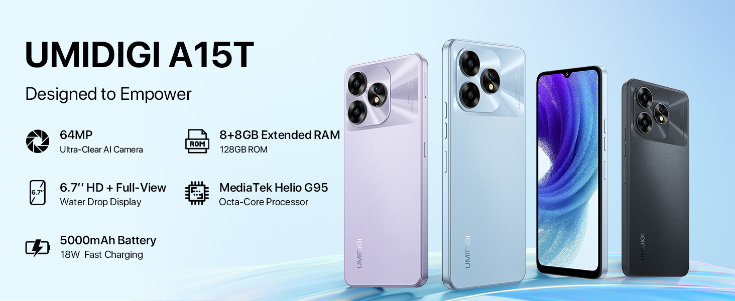Amazon.com: UMIDIGI Unlocked Cell Phone, A15T Smartphones, NFC
