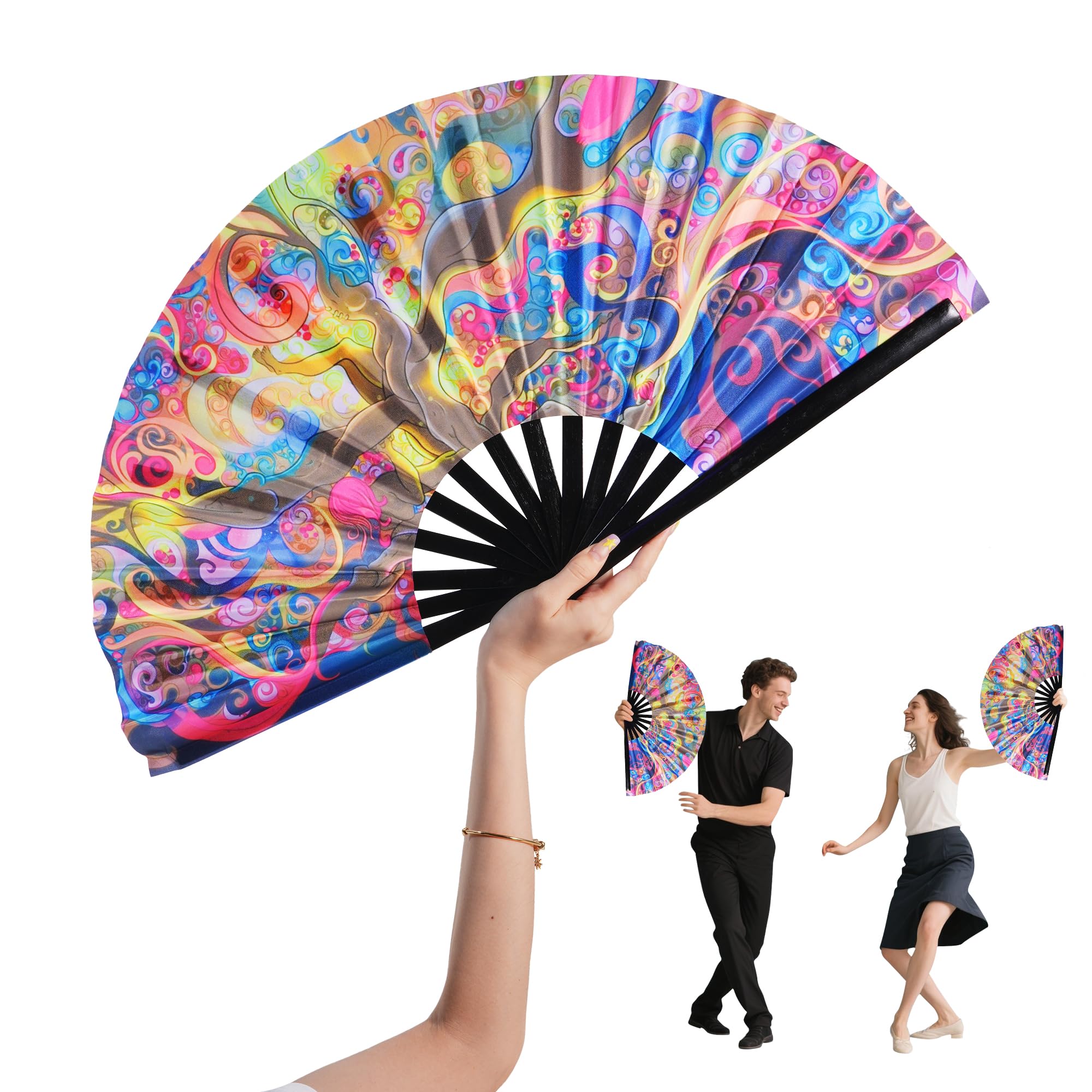 NYEONHRT Boots on The Ground Radiant Tree Folding Fan | 25