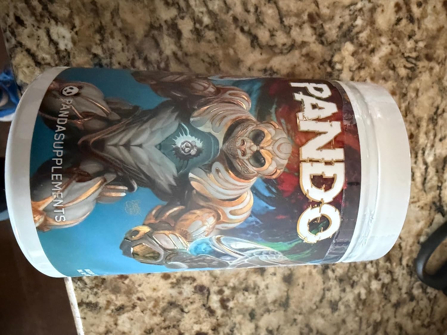 Underground Bio Labs Panda Supps: Pando Pre-Workout | 400mg Fast and Extended Release Caffeine | 6G L-Citrulline for Maximum Pumps and Endurance | 25 Servings (Electric Blue Colada)
