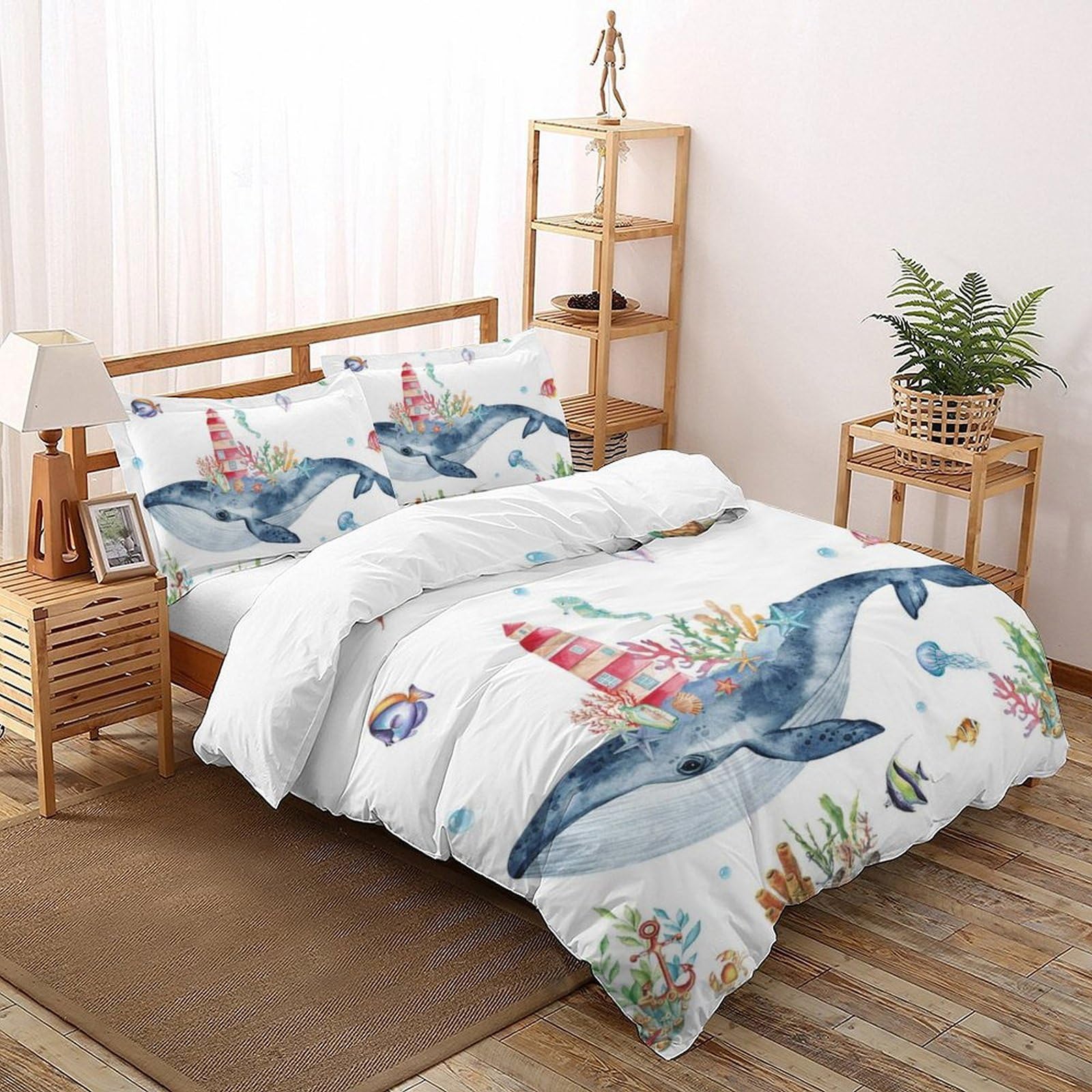Literie housses de couette ensemble simple 3D enfants 2 pièces